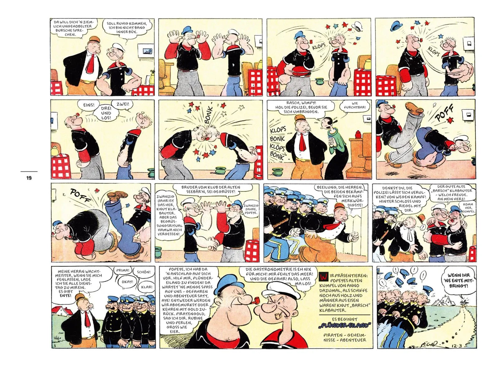 Detailansicht: Die Bibliothek der Comic-Klassiker: Popeye (Hardcover)