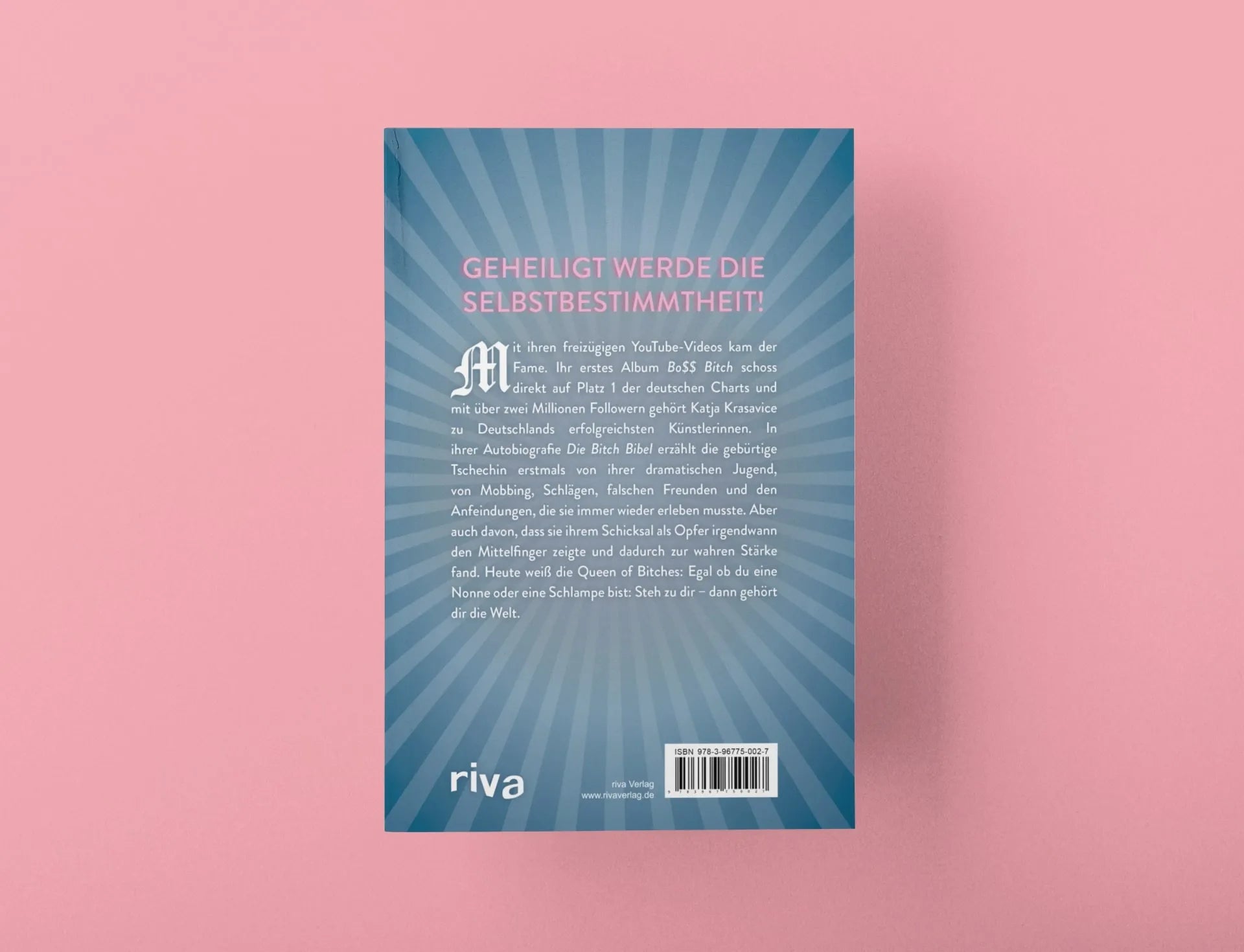 Buchrückseite von 'Die Bitch Bibel' mit Klappentext - Gebundene Ausgabe