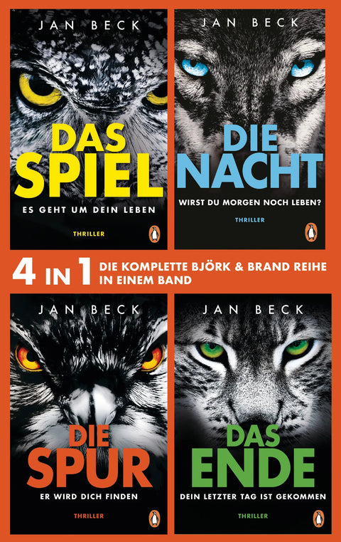 Die Björk und Brand Reihe Band 1-4: Das Spiel, Die Nacht, Die Spur, Das Ende