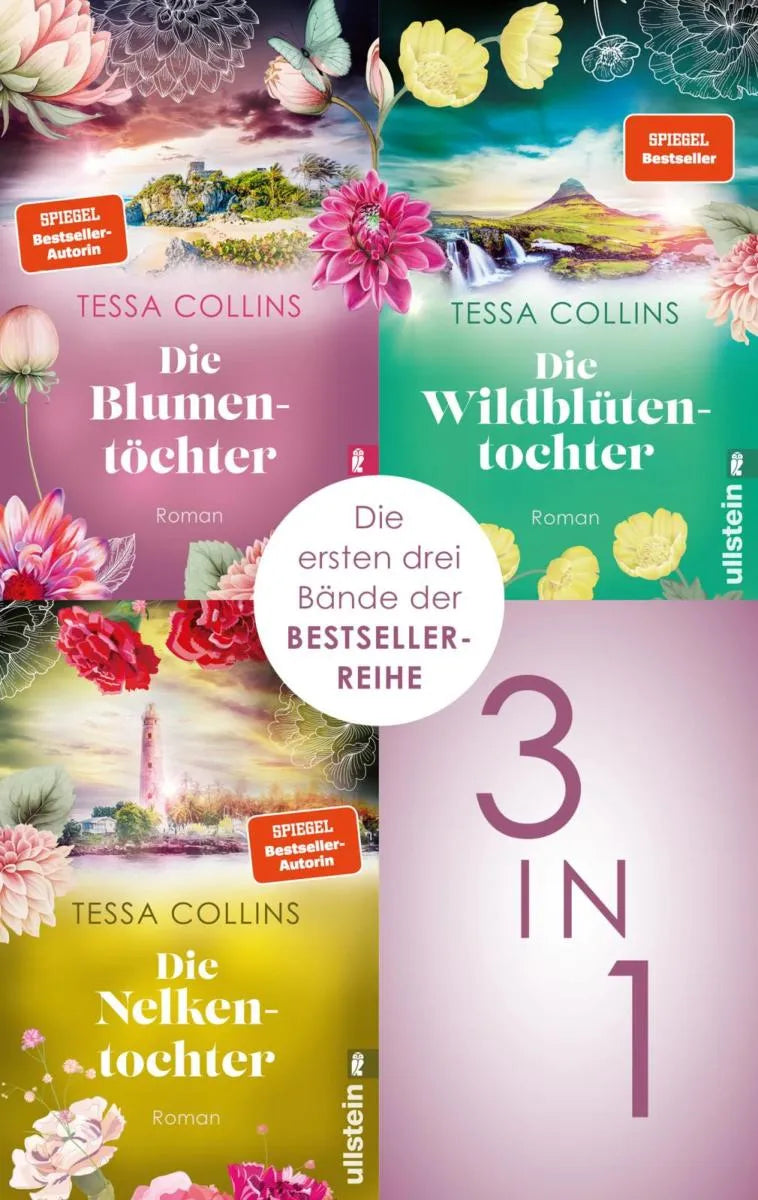 Cover: Die Blumentöchter & Die Wildblütentochter & Die Nelkentochter (E-Book) von Tessa Collins