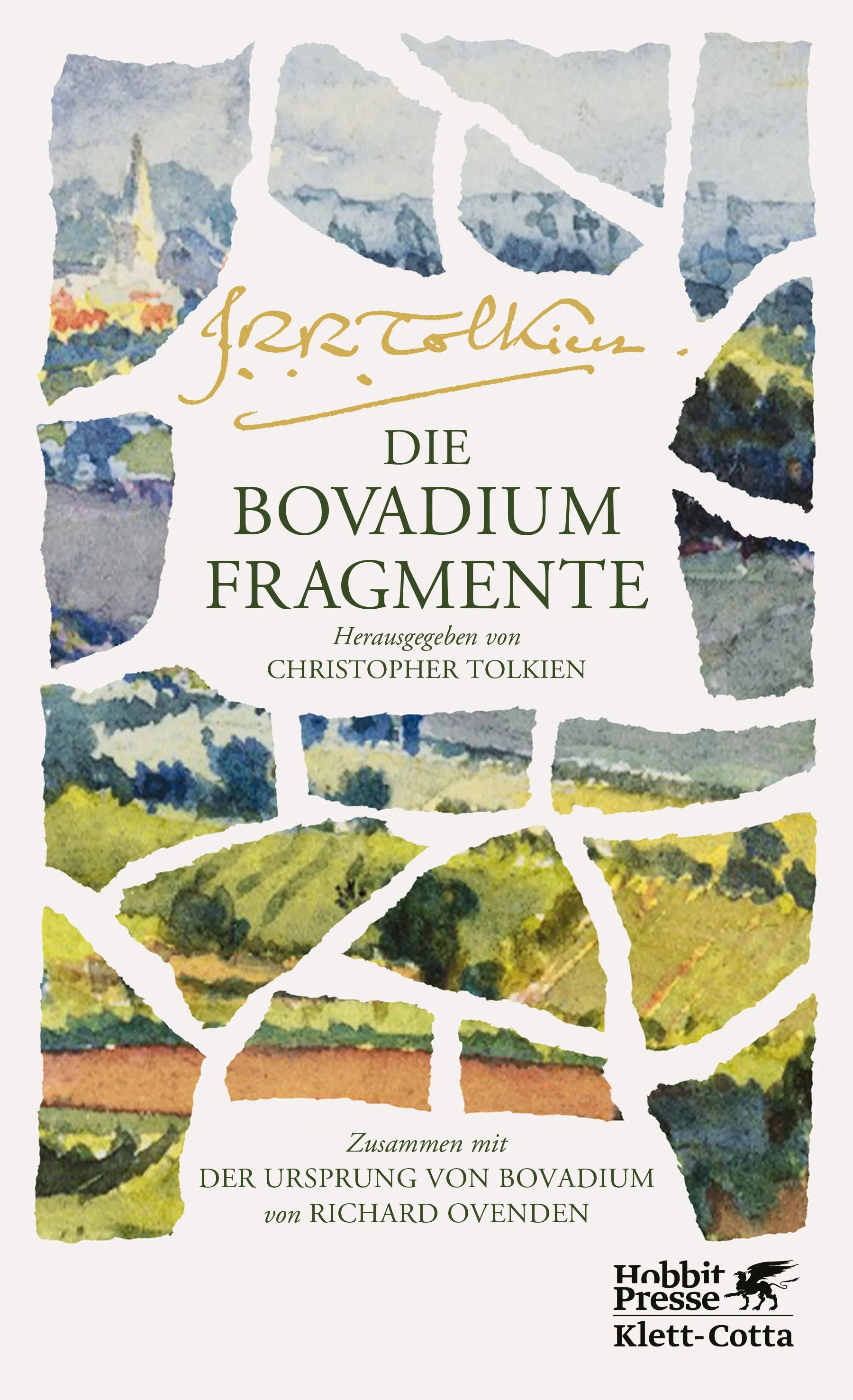 Buchcover von 'Die Bovadium Fragmente' - Gebundene Ausgabe von J.R.R. Tolkien