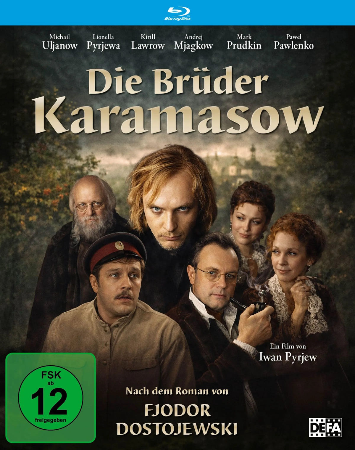 Blu-ray-Cover: Die Brüder Karamasow - Der komplette Spielfilm-D. Regie: Iwan Pyrjew
