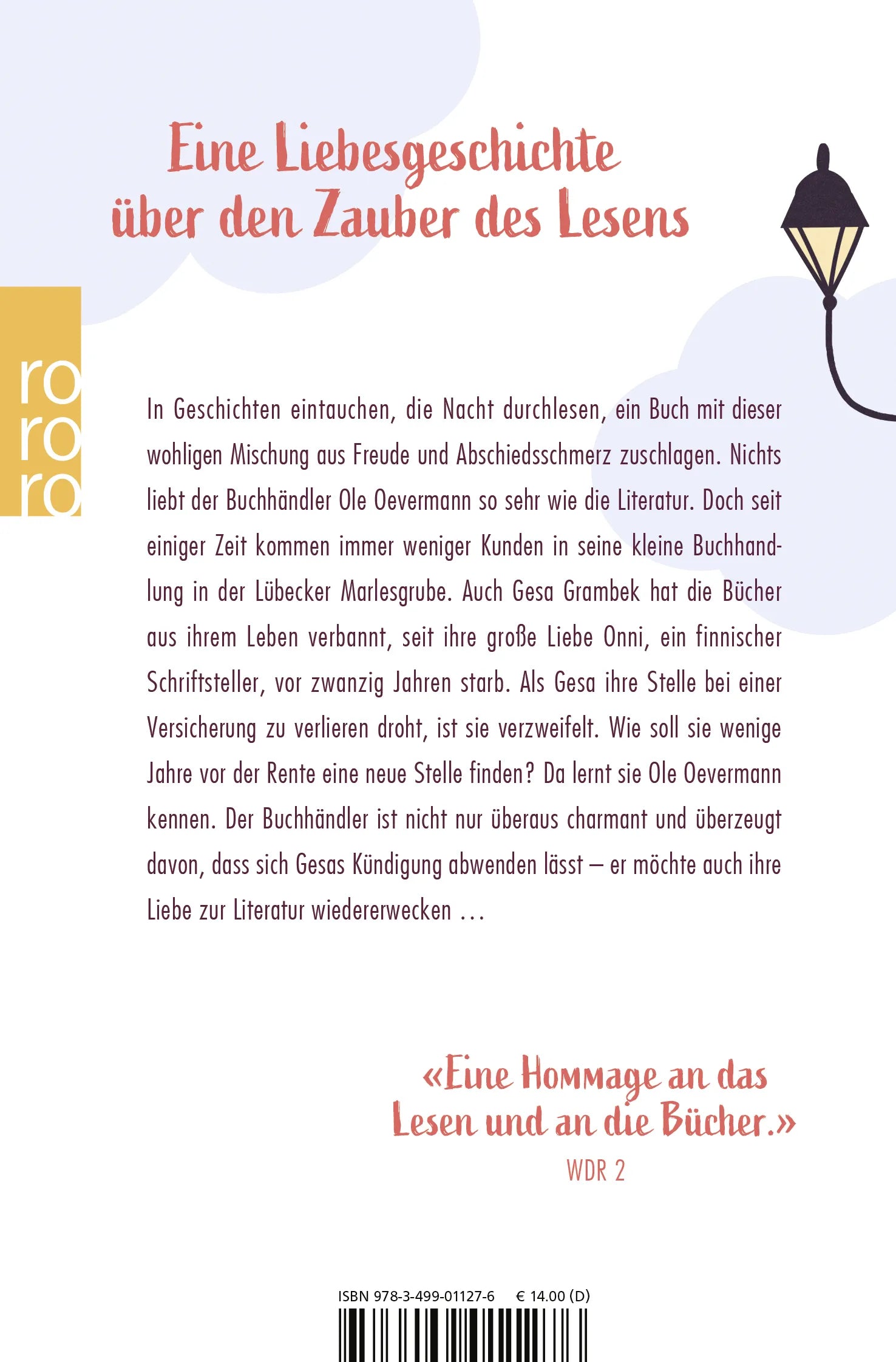 Buchrückseite von 'Die Buchverliebten' mit Klappentext - Taschenbuch