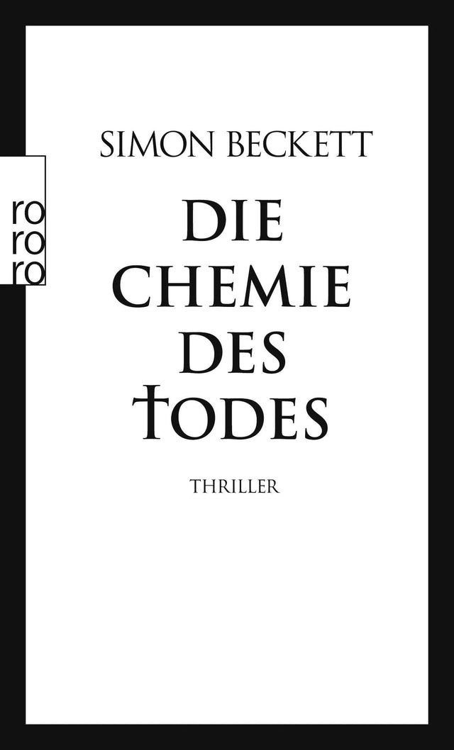 Buchcover von 'Die Chemie des Todes' - Taschenbuch von Simon Beckett