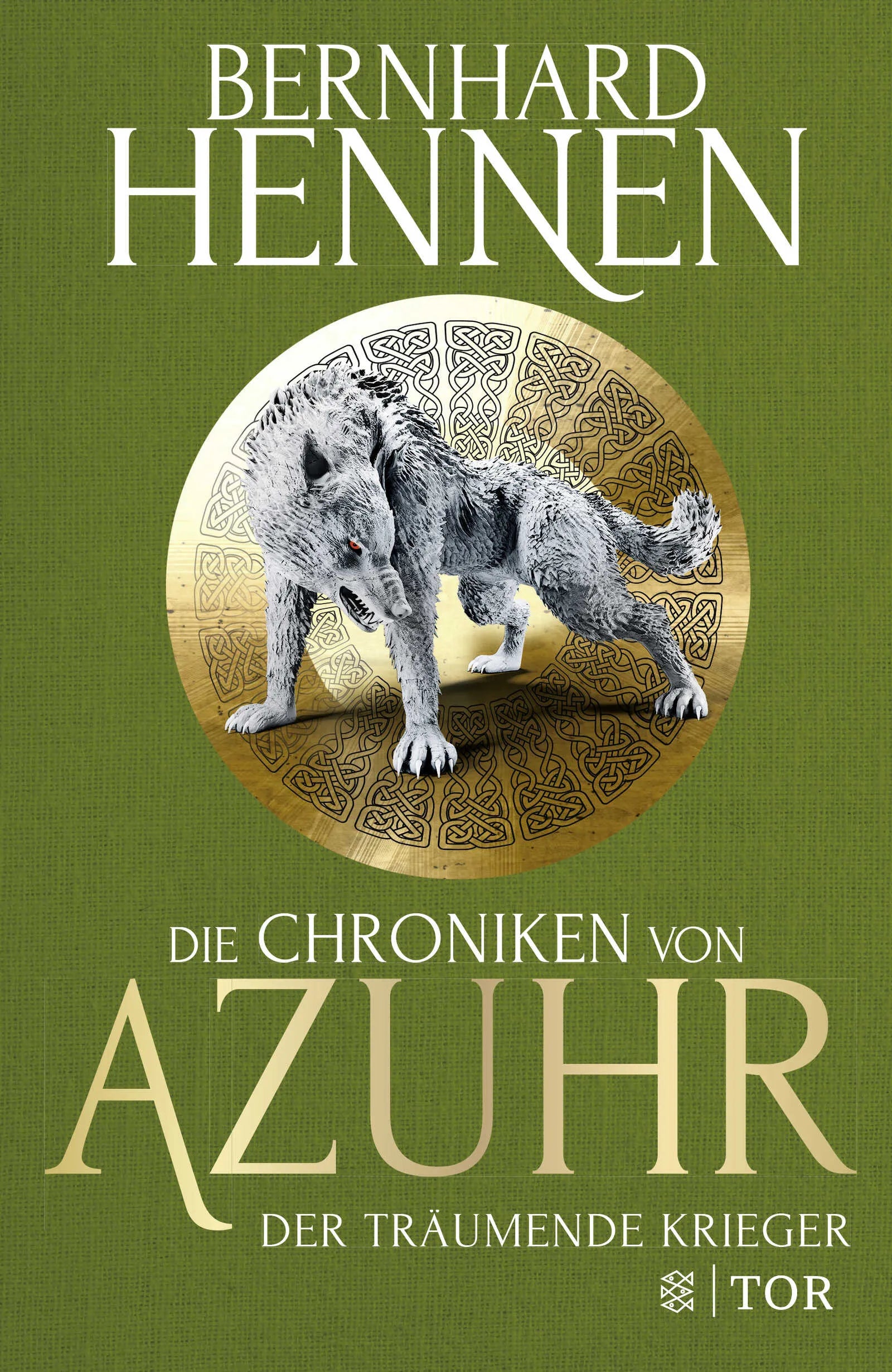 Buchcover von 'Die Chroniken von Azuhr – Der träumende Krieger' - Gebundene Ausgabe von Bernhard Hennen