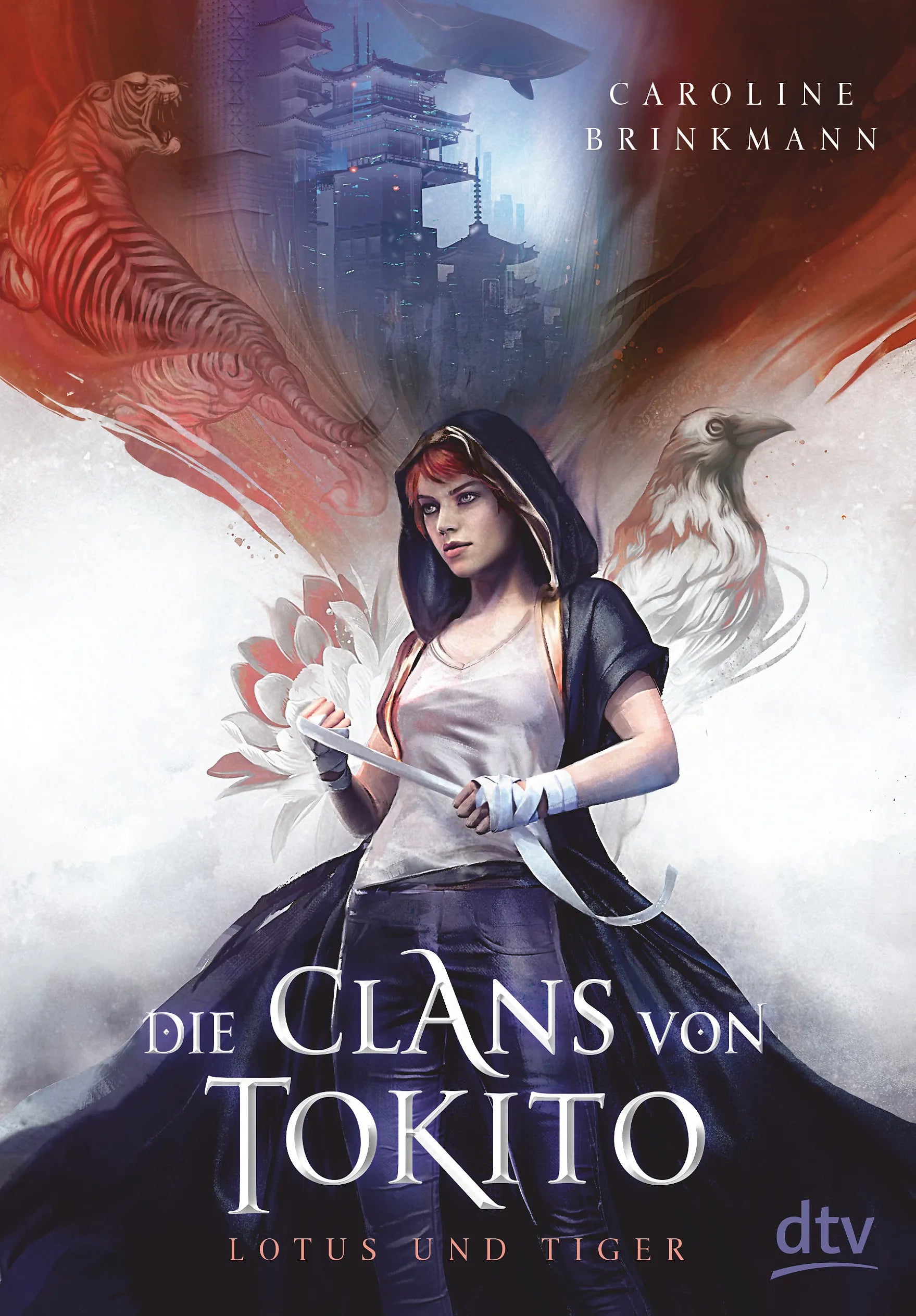 Buchcover von 'Die Clans von Tokito – Lotus und Tiger' - Gebundene Ausgabe von Caroline Brinkmann