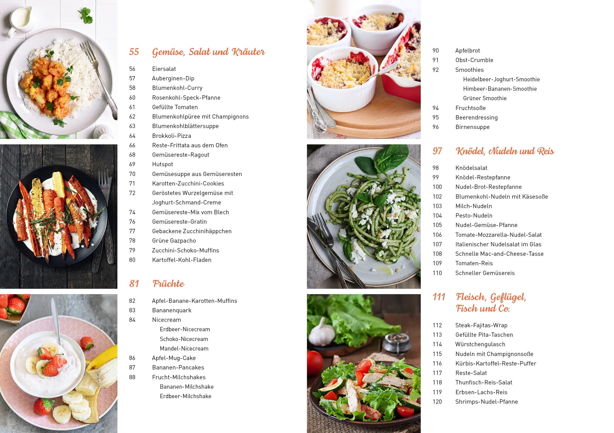Innenansicht von 'Die Clever-Küche: 100 % Geschmack – 0 % Lebensmittelverschwendung' - Taschenbuch