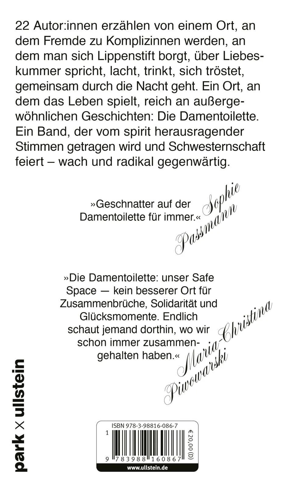 Rückseite: Die Damentoilette (Hardcover)