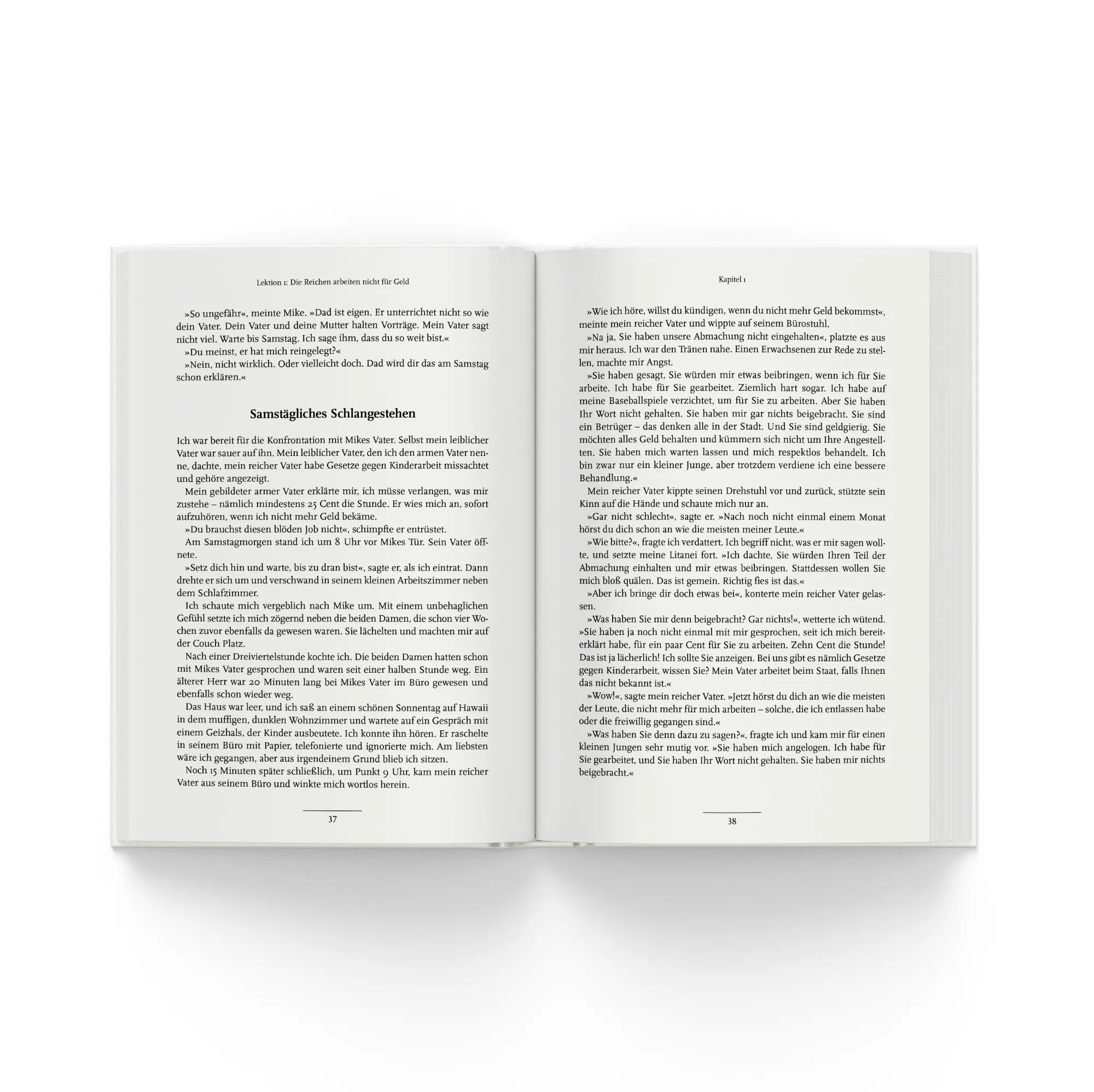 Detailansicht: Die deutsche Ausgabe von Rich Dad Poor Dad for Teens (Taschenbuch)