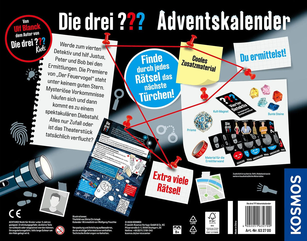 Die drei ???-Adventskalender 2026 – Ansicht
