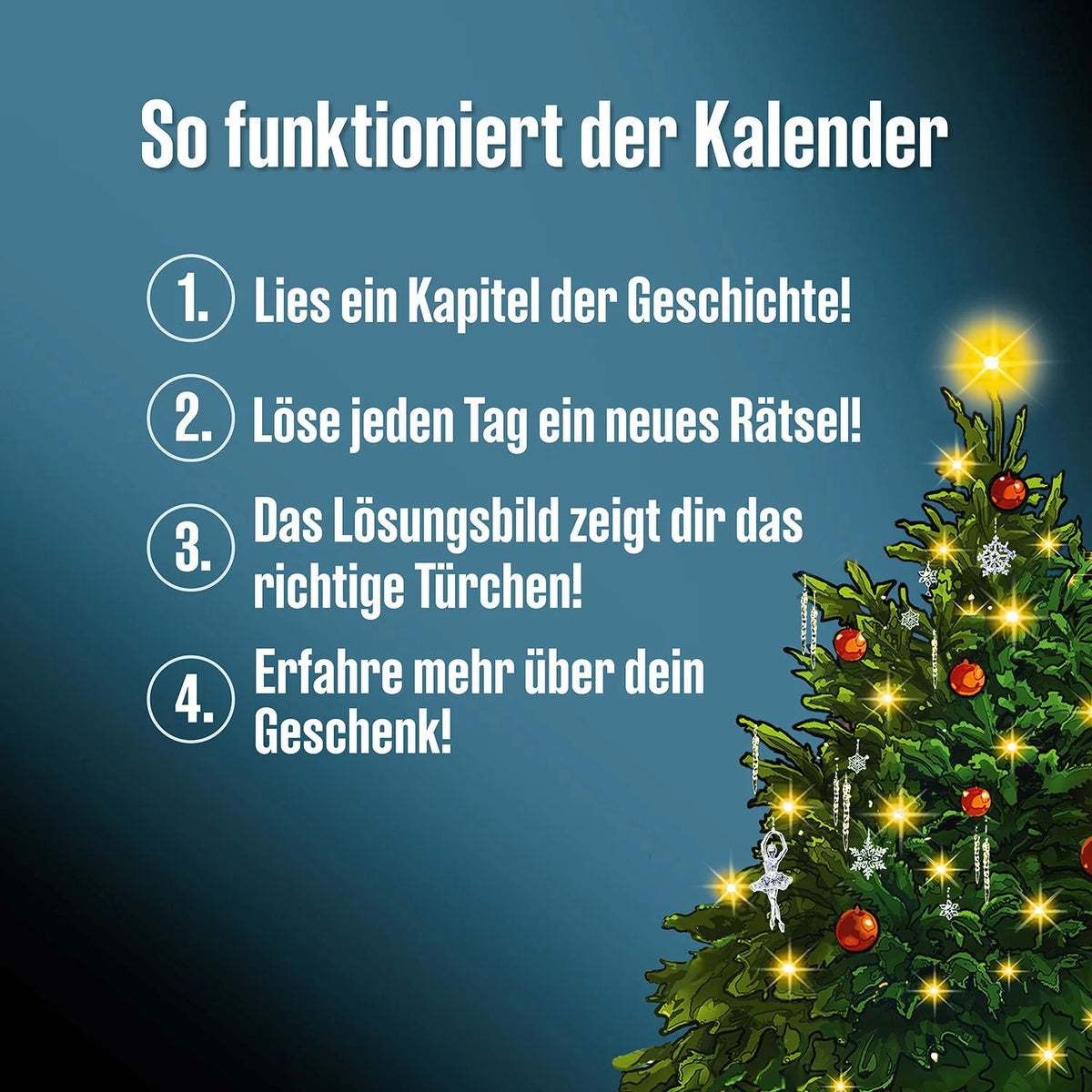 Die drei ???-Adventskalender 2026 – Ansicht