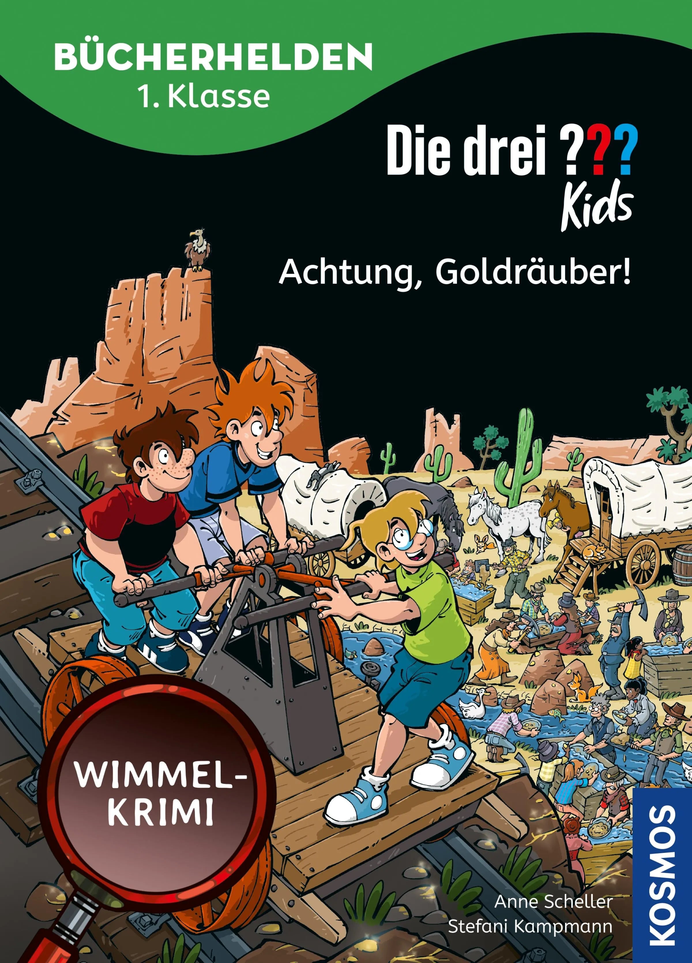 Cover: Die drei ??? Kids, Bücherhelden 1. Klasse, Achtung, Goldräuber! (E-Book) von Anne Scheller