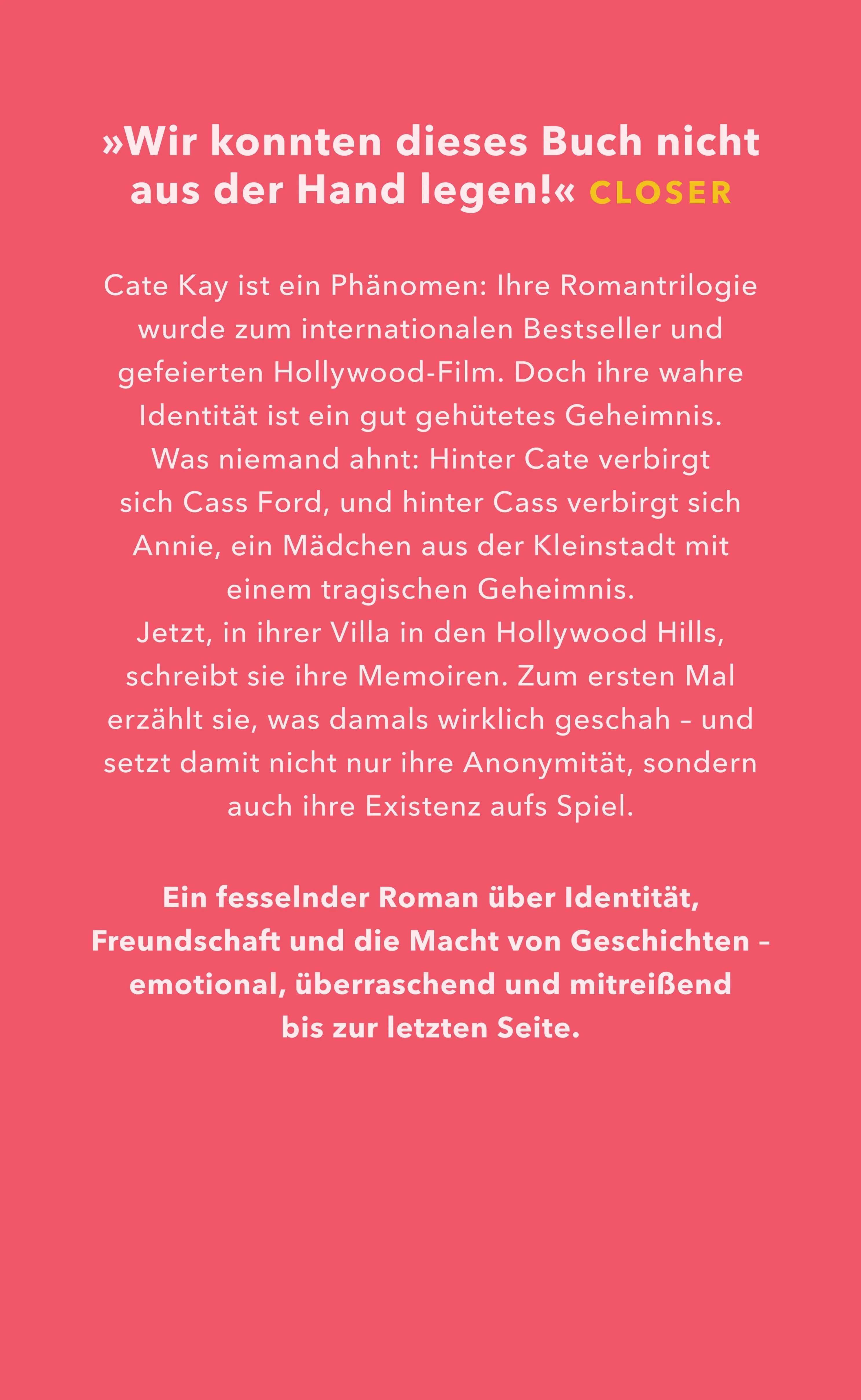 Rückseite: Die drei Leben der Cate Kay (Paperback)