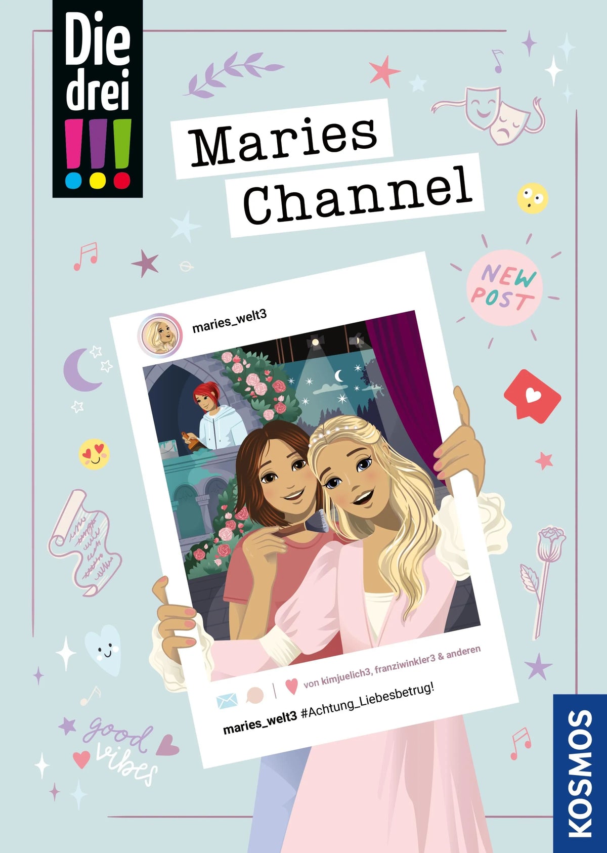 Cover: Die drei !!!, Maries Channel, #Achtung_Liebesbetrug! (E-Book) von Sina Flammang