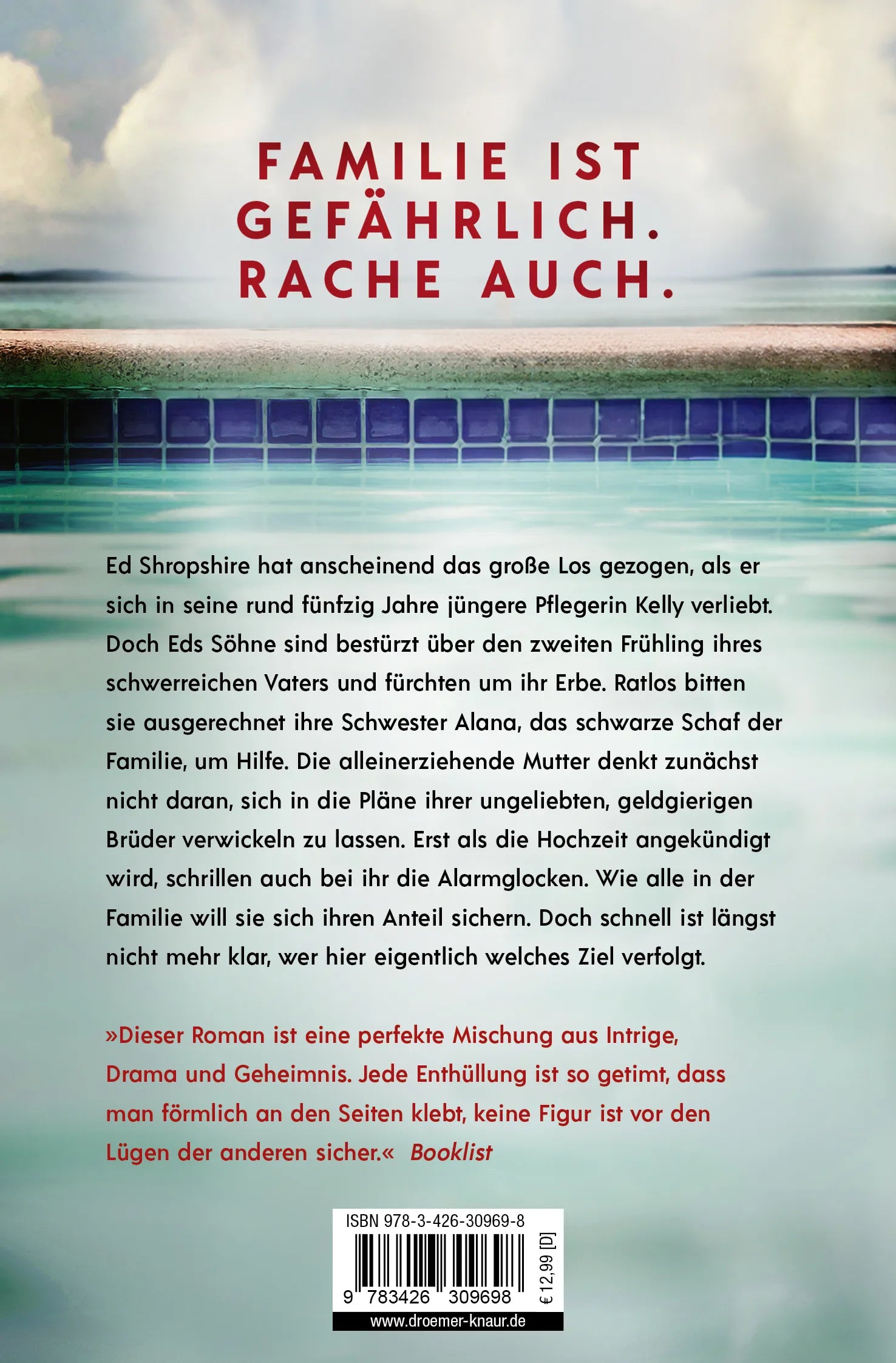 Buchrückseite von 'Die Durchtriebenen' mit Klappentext - Taschenbuch