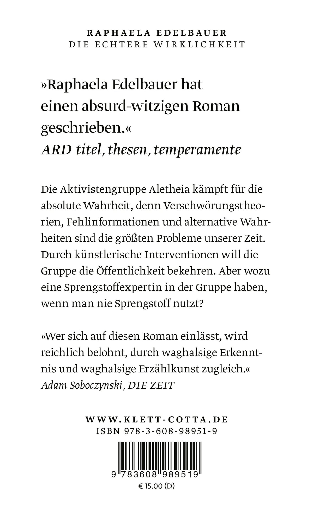 Rückseite: Die echtere Wirklichkeit (Taschenbuch)