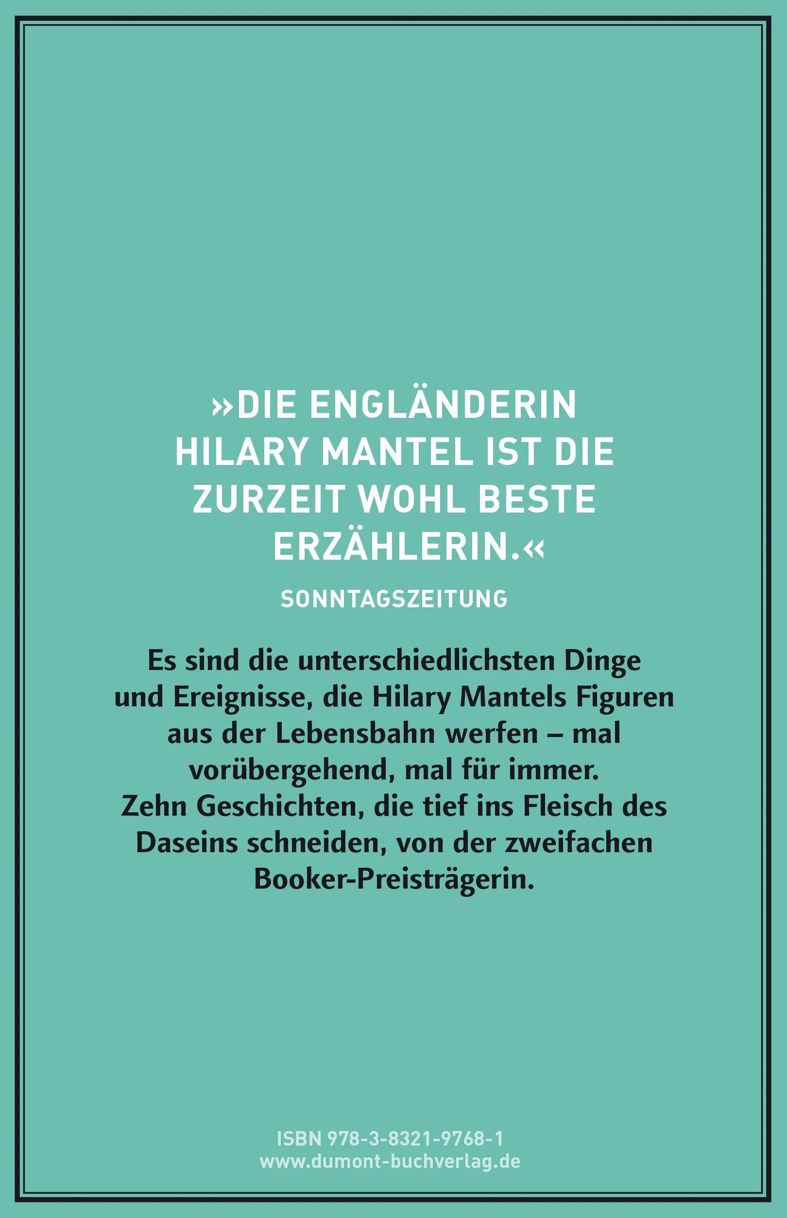 Buchrückseite von 'Die Ermordung Margaret Thatchers' mit Klappentext - Gebundene Ausgabe