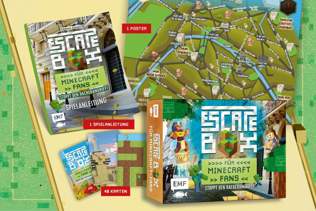 Die Escape-Box für Minecraft-Fans: Stoppt den Hackerangriff! – Ansicht