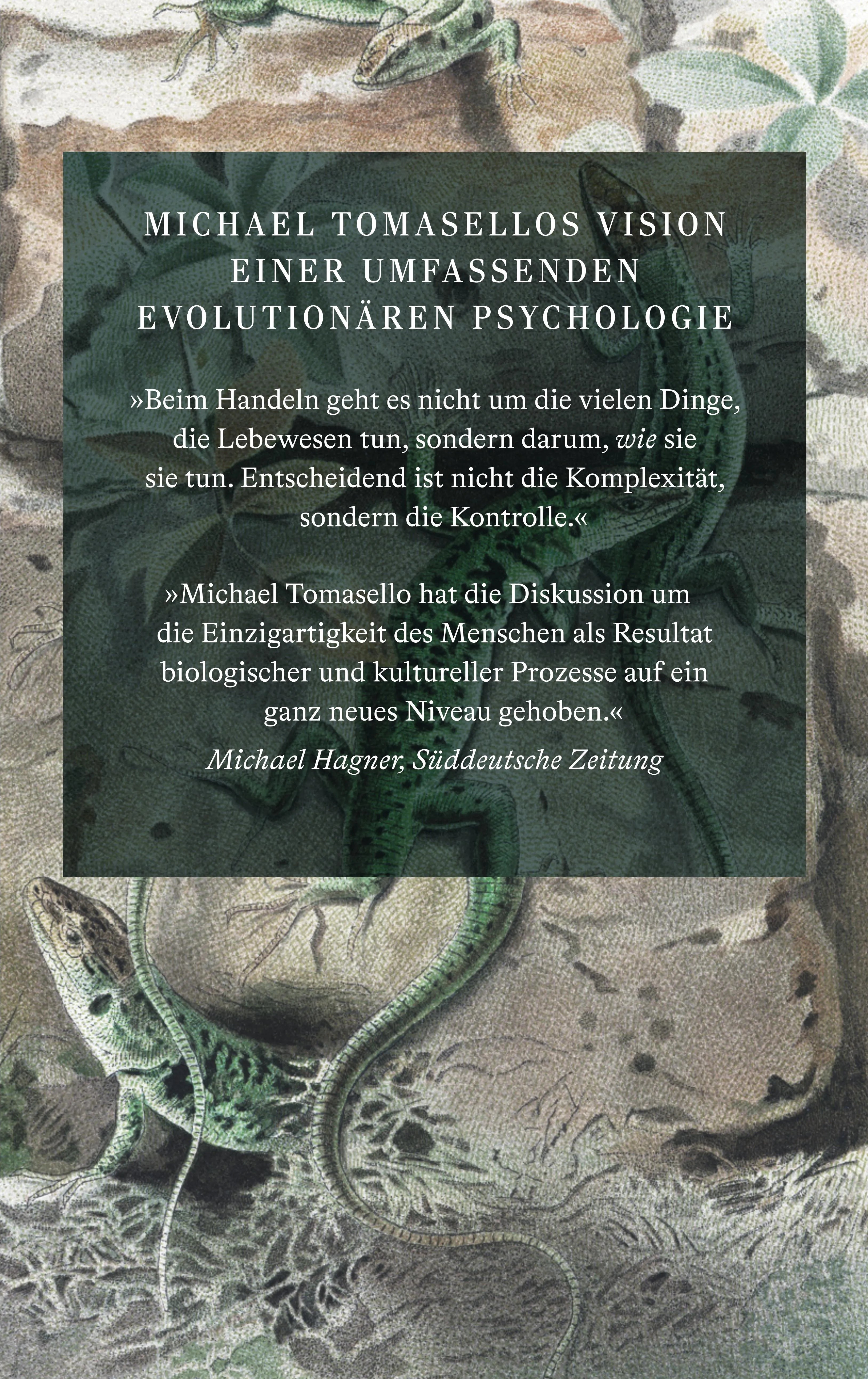 Buchrückseite von 'Die Evolution des Handelns' mit Klappentext - Gebundene Ausgabe