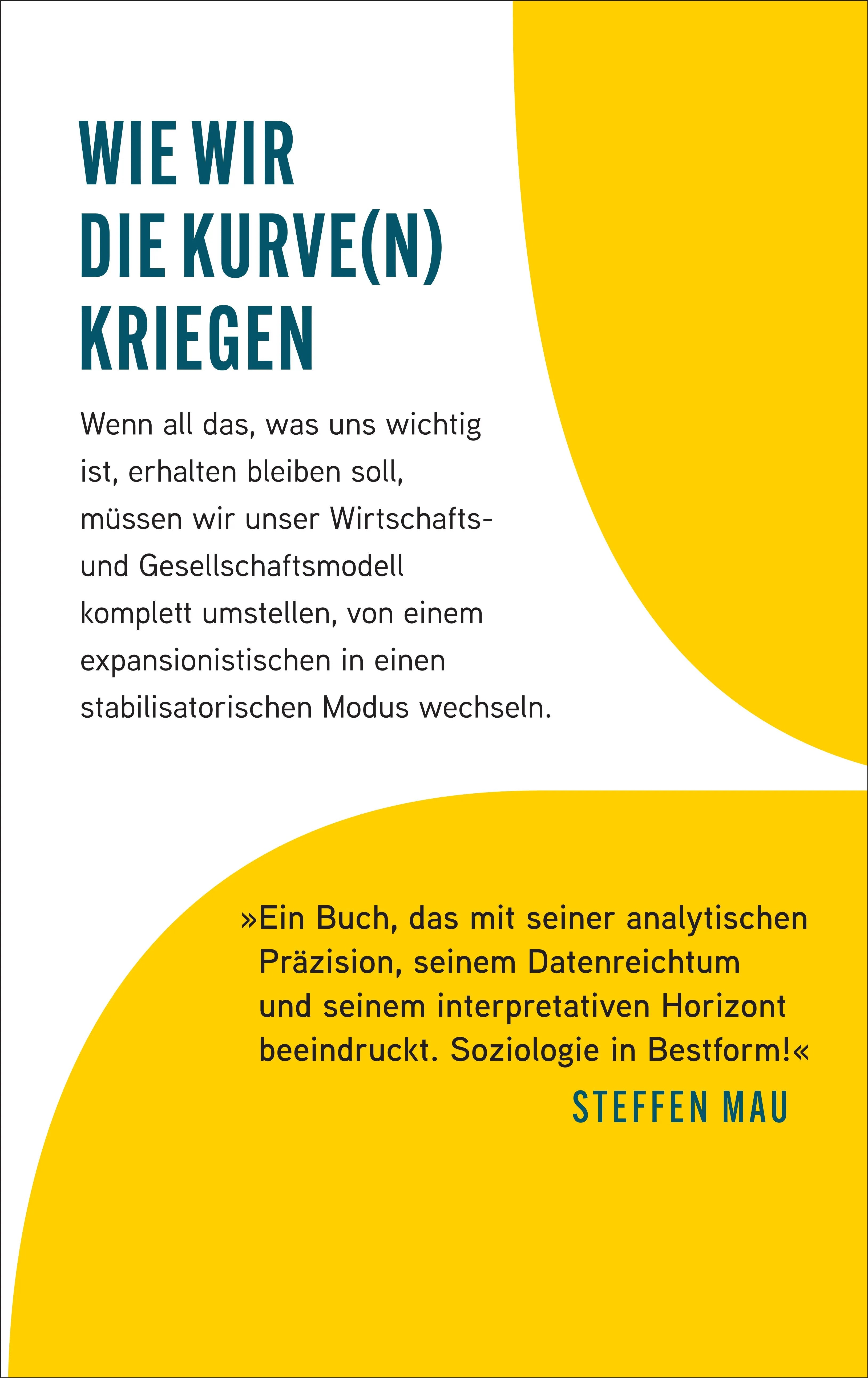 Buchrückseite von 'Die Exponentialgesellschaft' mit Klappentext - Gebundene Ausgabe
