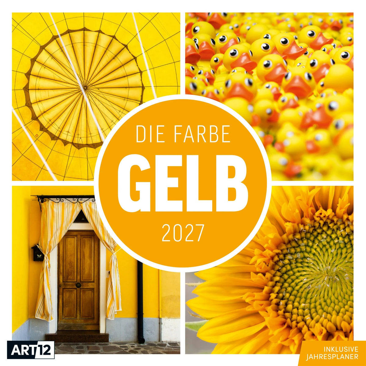 Wandkalender: Die Farbe Gelb Kalender 2027 - 30x30 - Art12