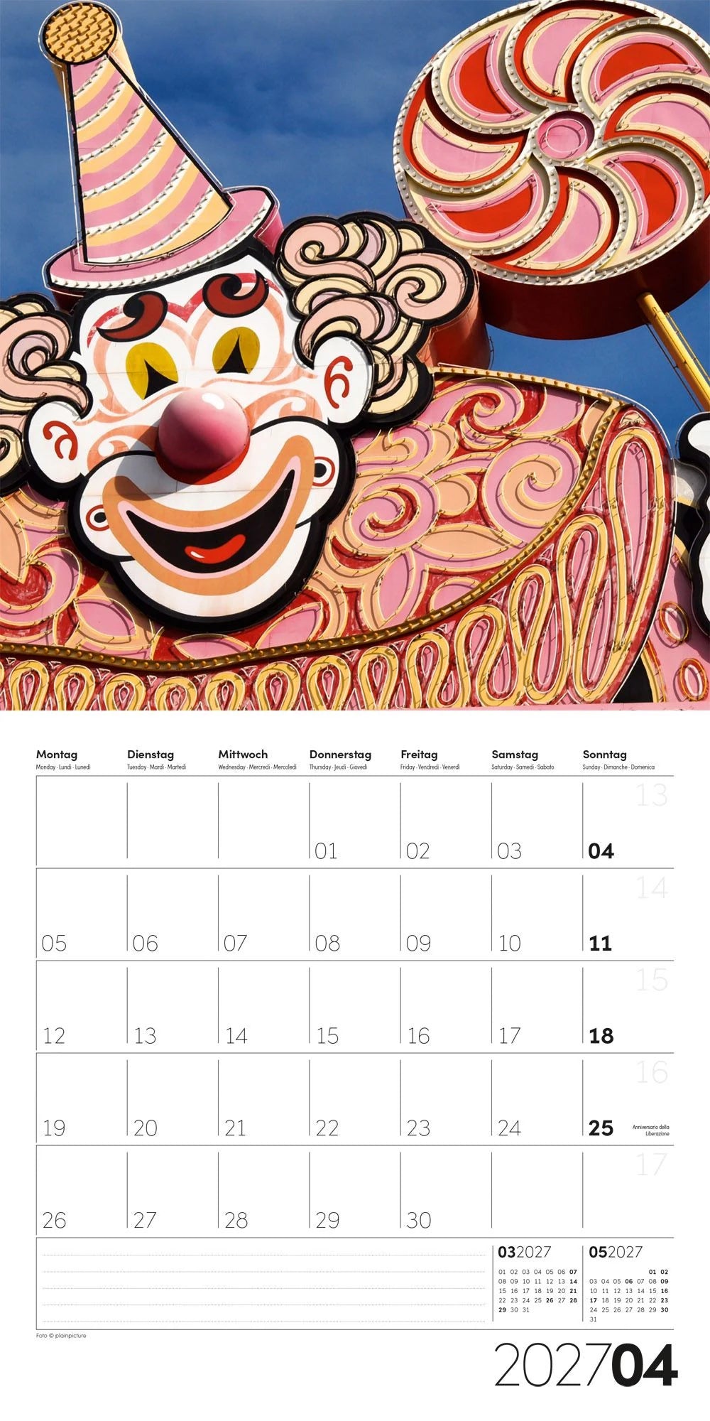 Die Farbe Pink Kalender 2027 - 30x30 - Art12 – Ansicht