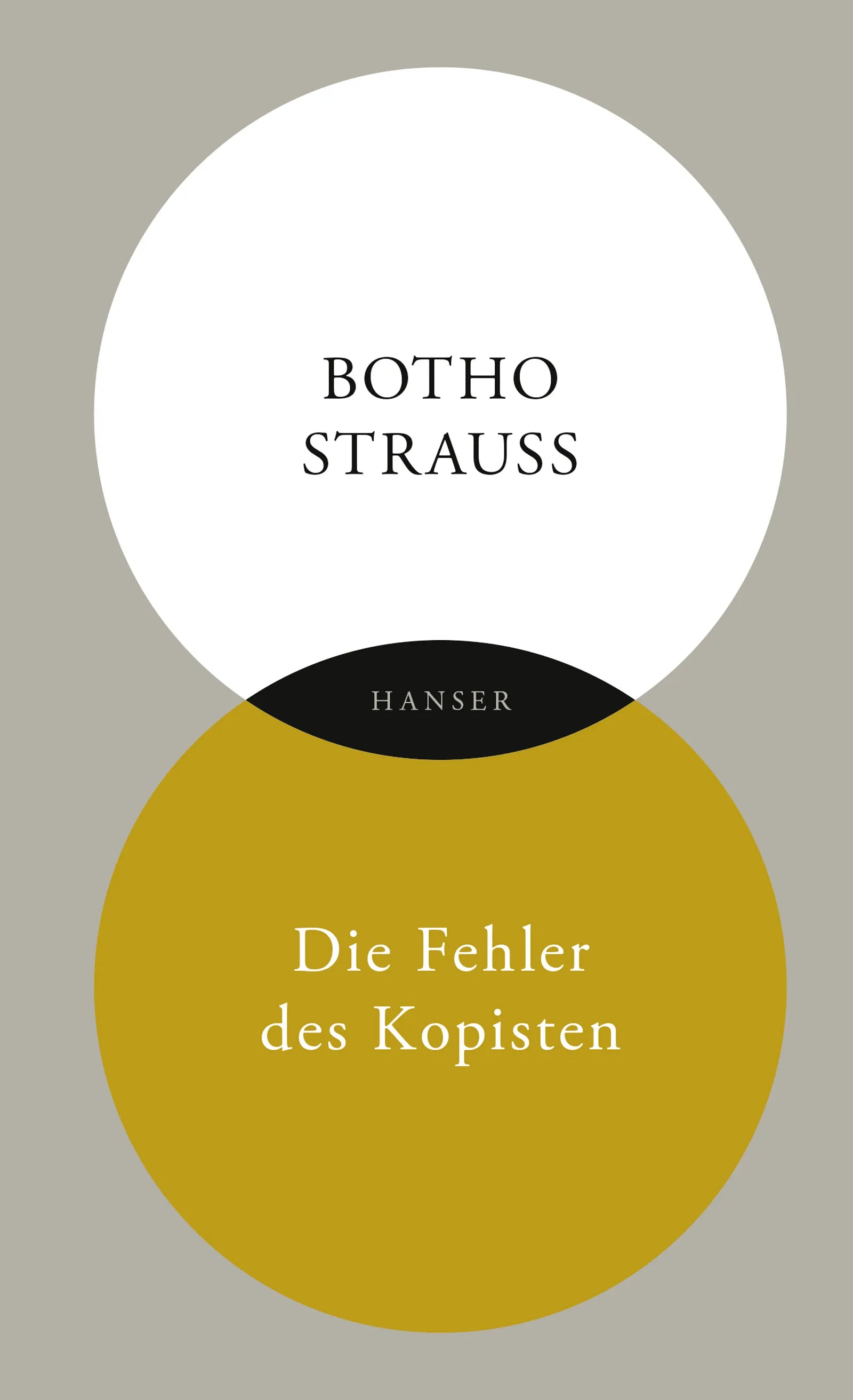 Buchcover von 'Die Fehler des Kopisten' - Gebundene Ausgabe von Botho Strauß