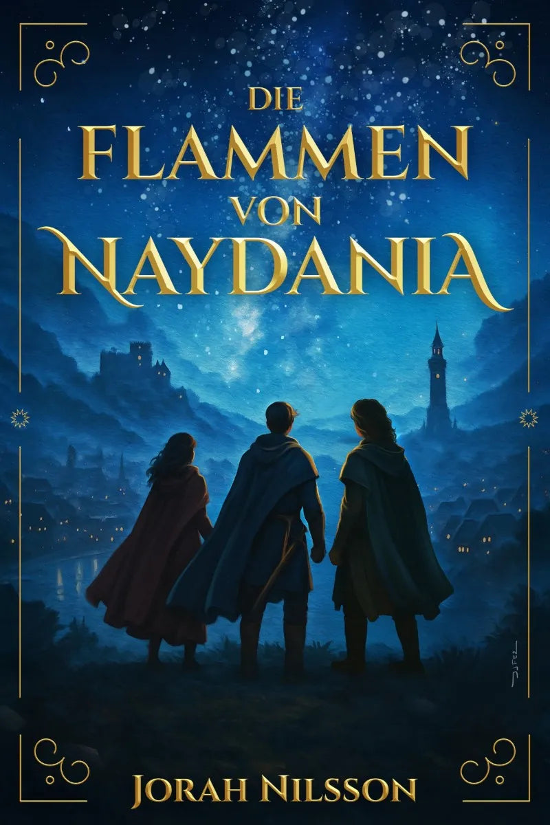 Cover: Die Flammen von Naydania (E-Book) von Jorah Nilsson
