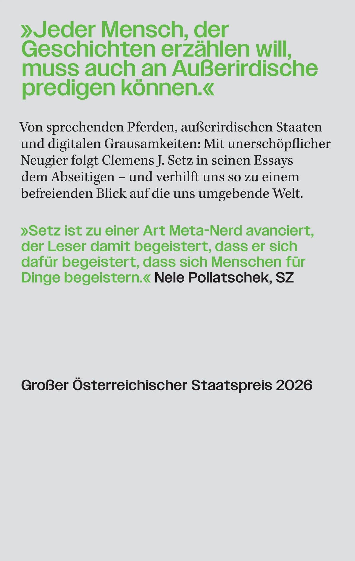 Rückseite: Die Fortführung der Poesie mit anderen Mitteln (Paperback)