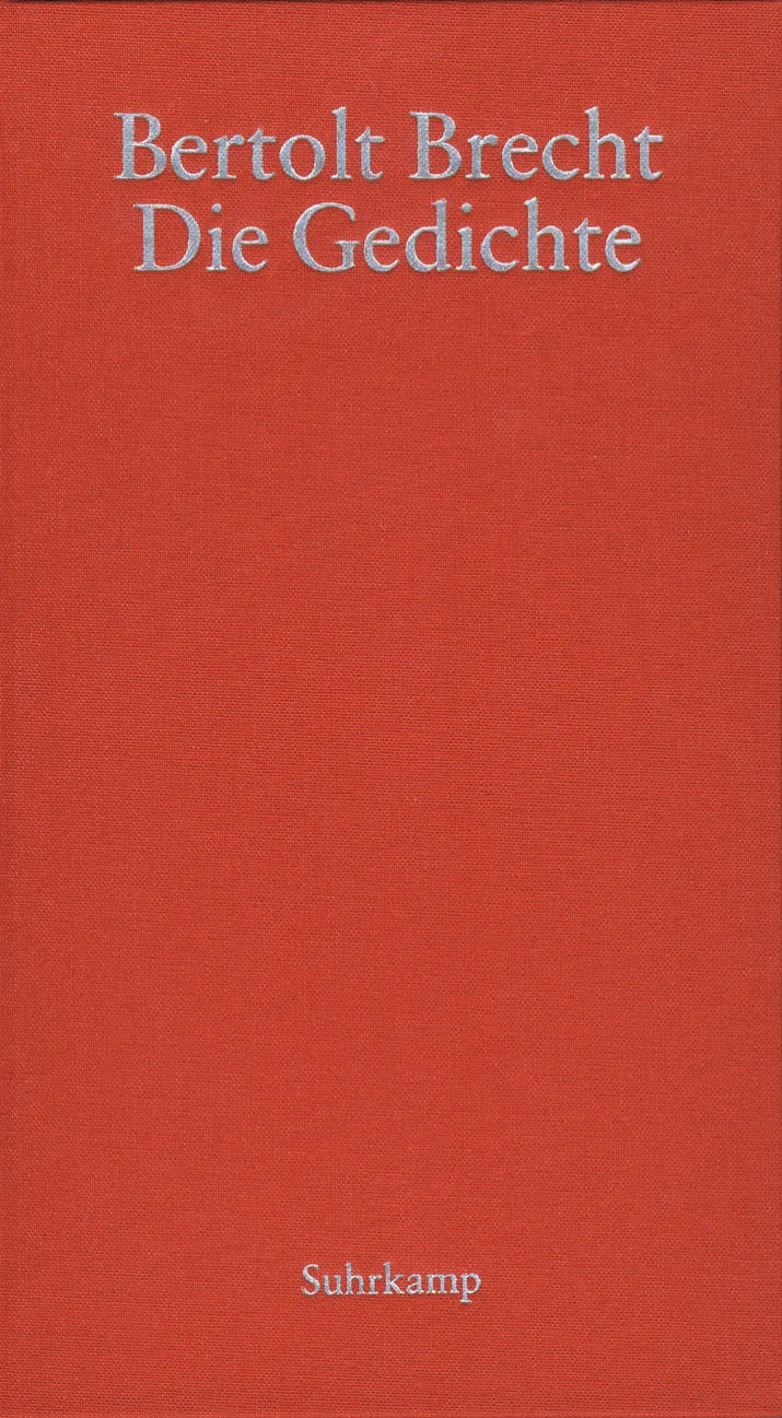 Buchcover von 'Die Gedichte' - Gebundene Ausgabe von Bertolt Brecht