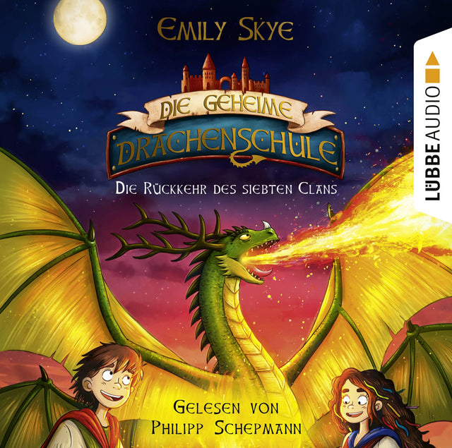 Buchcover von 'Die geheime Drachenschule - Die Rückkehr des siebten Clans' - Hörbuch (CD) von Emily Skye