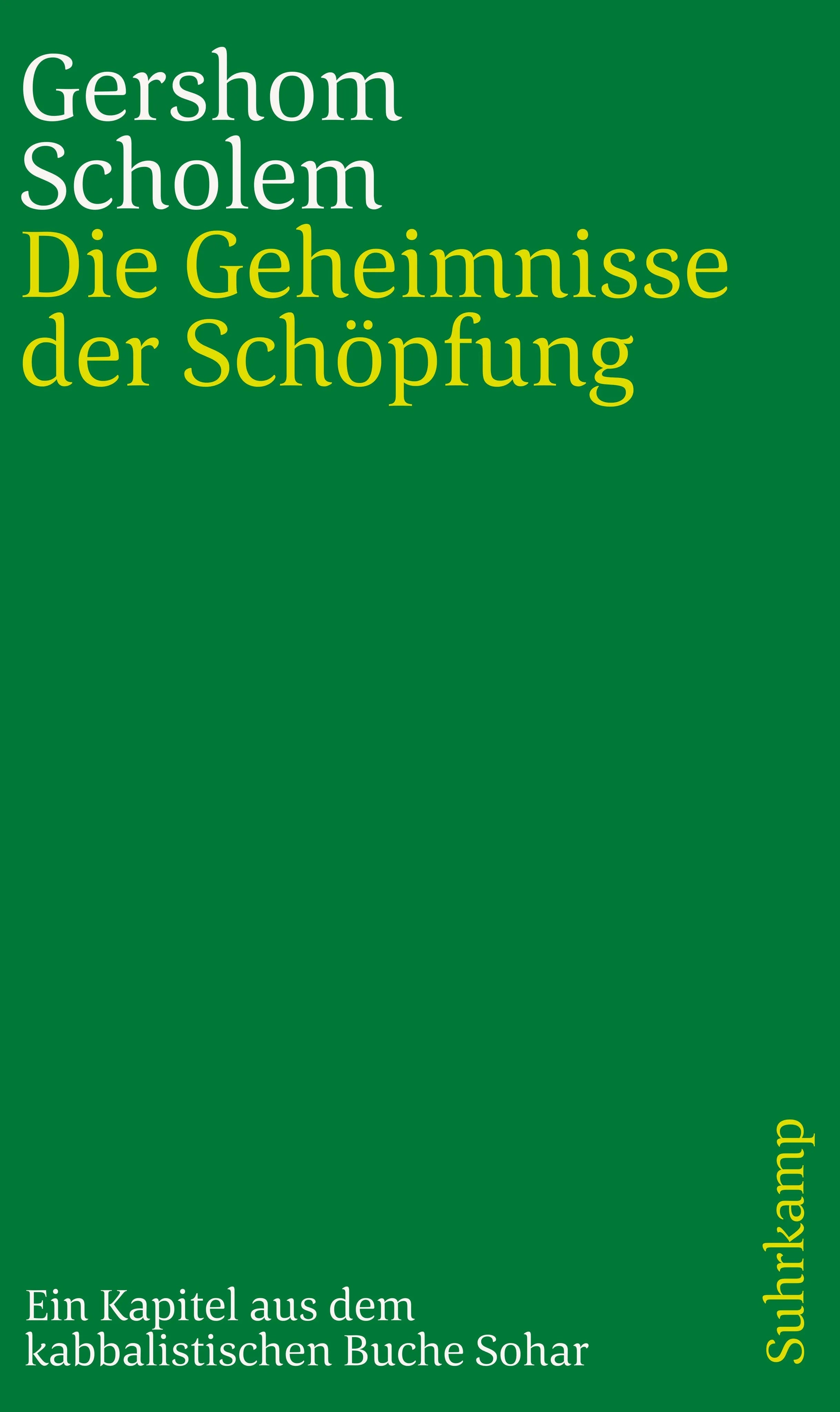 Buchcover von 'Die Geheimnisse der Schöpfung' - Taschenbuch von Gershom Scholem