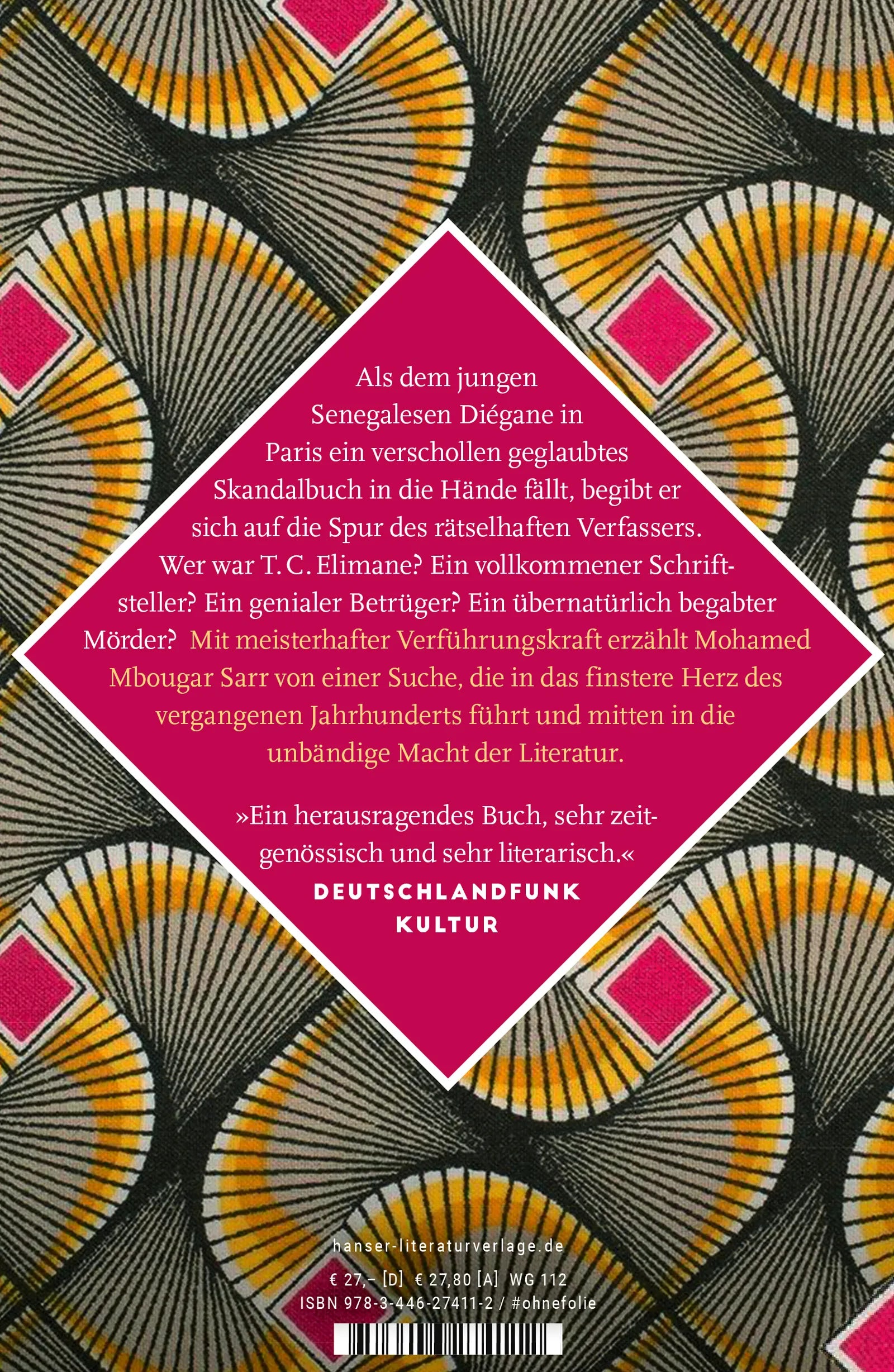 Produktansicht: Die geheimste Erinnerung der Menschen (Gebundene Ausgabe)