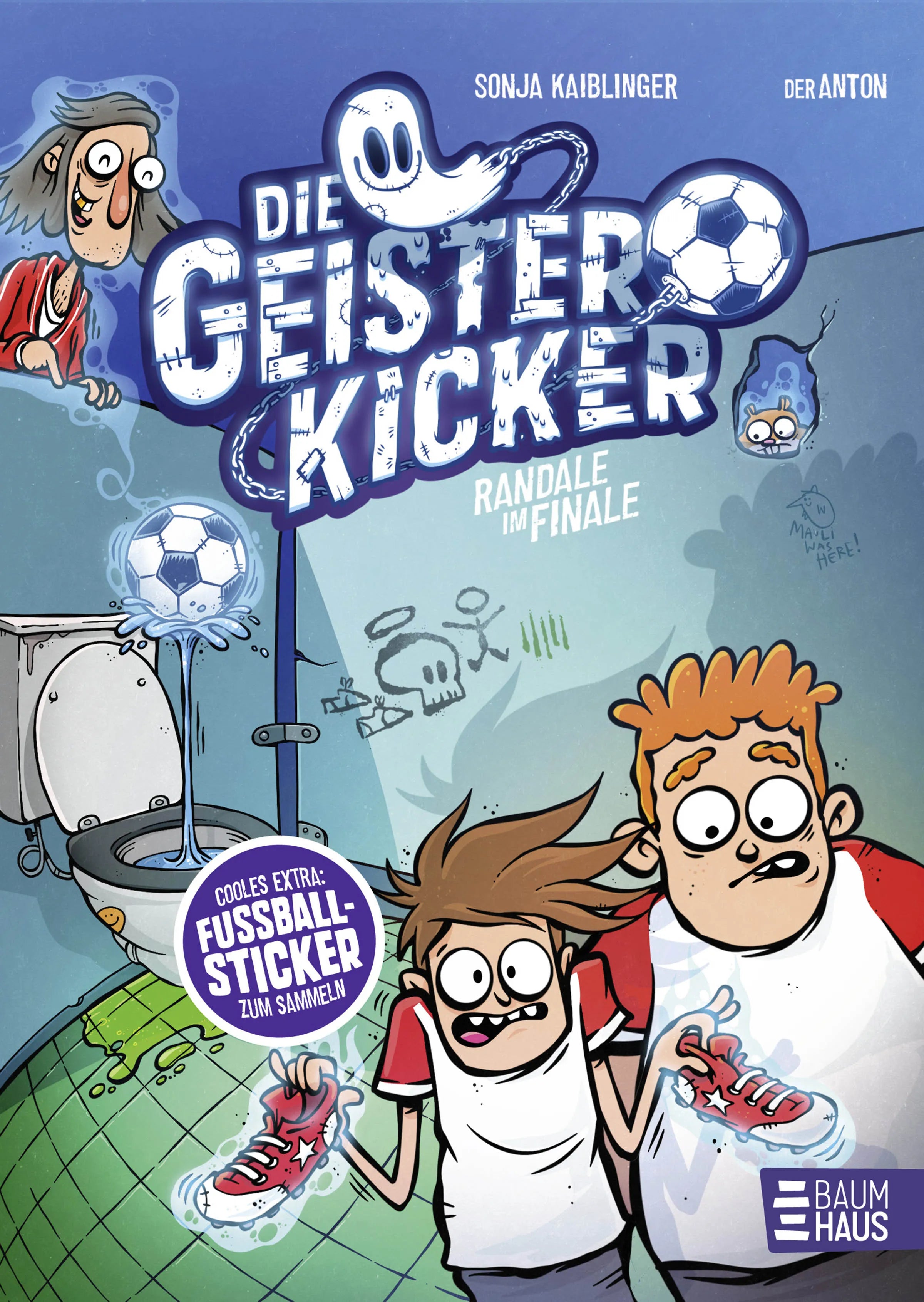 Buchcover von 'Die Geisterkicker - Randale im Finale' - Gebundene Ausgabe von Sonja Kaiblinger