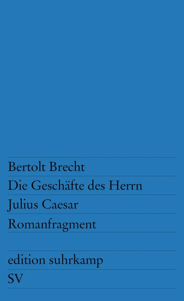 Buchcover von 'Die Geschäfte des Herrn Julius Caesar' - Taschenbuch von Bertolt Brecht