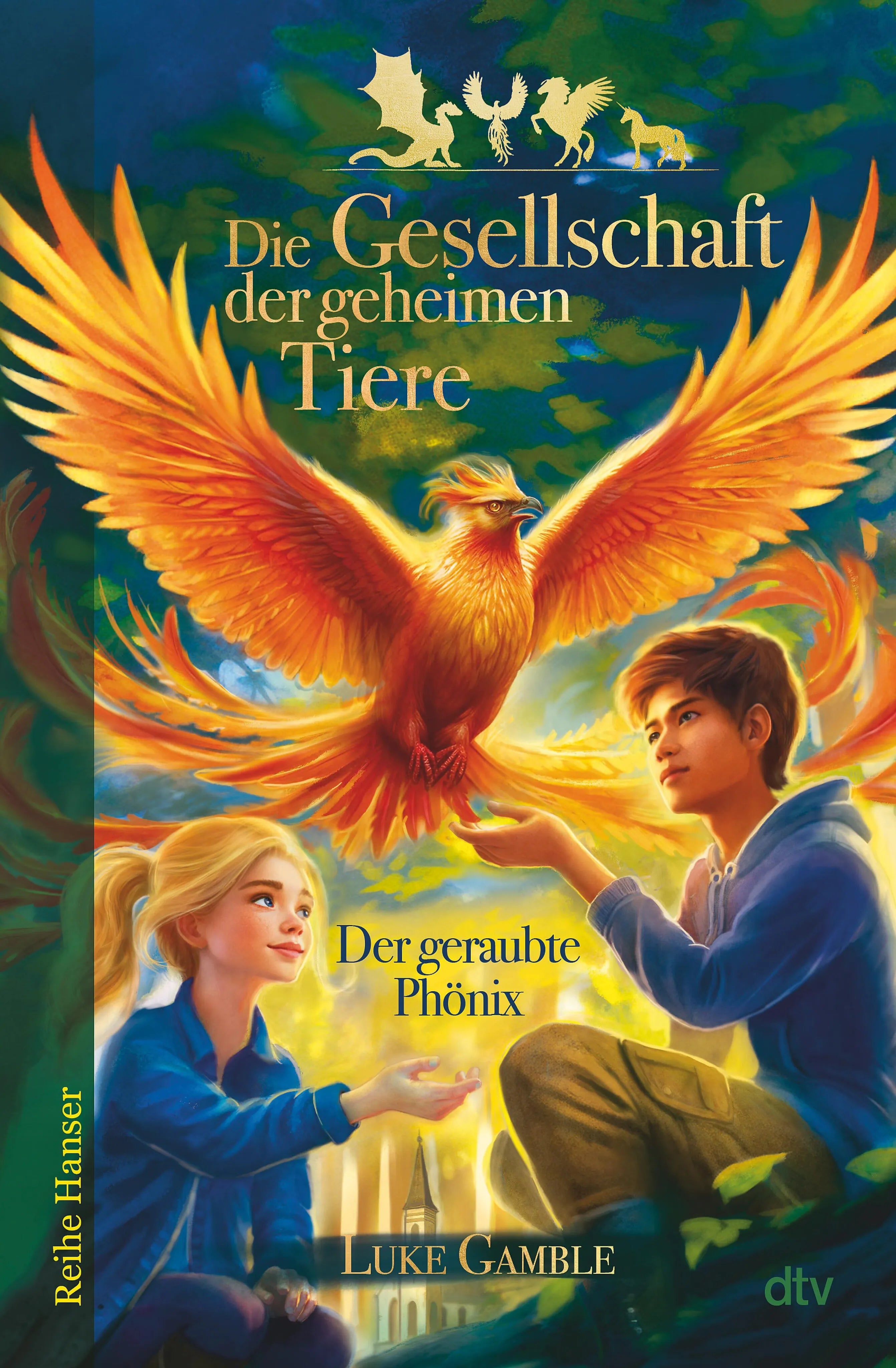 Cover: Die Gesellschaft der geheimen Tiere - Der geraubte Phönix (E-Book) von Luke Gamble