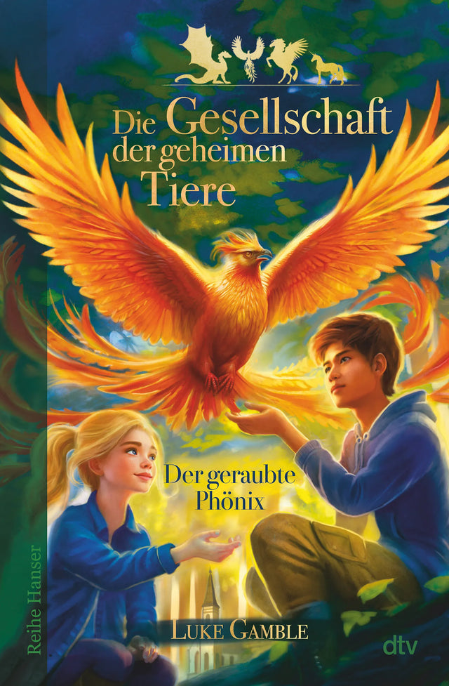 Buchcover von 'Die Gesellschaft der geheimen Tiere - Der geraubte Phönix' - Gebundene Ausgabe von Luke Gamble