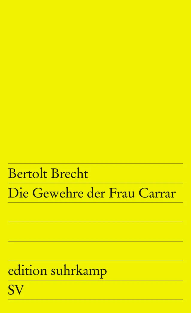 Buchcover von 'Die Gewehre der Frau Carrar' - Taschenbuch von Bertolt Brecht