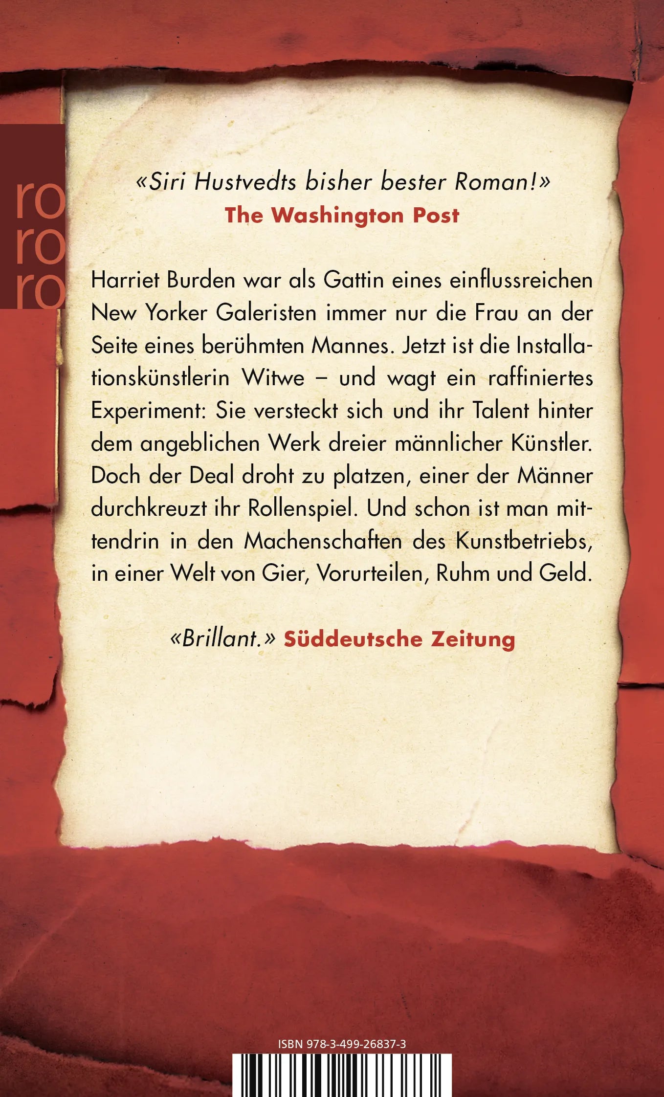Buchrückseite von 'Die gleißende Welt' mit Klappentext - Taschenbuch