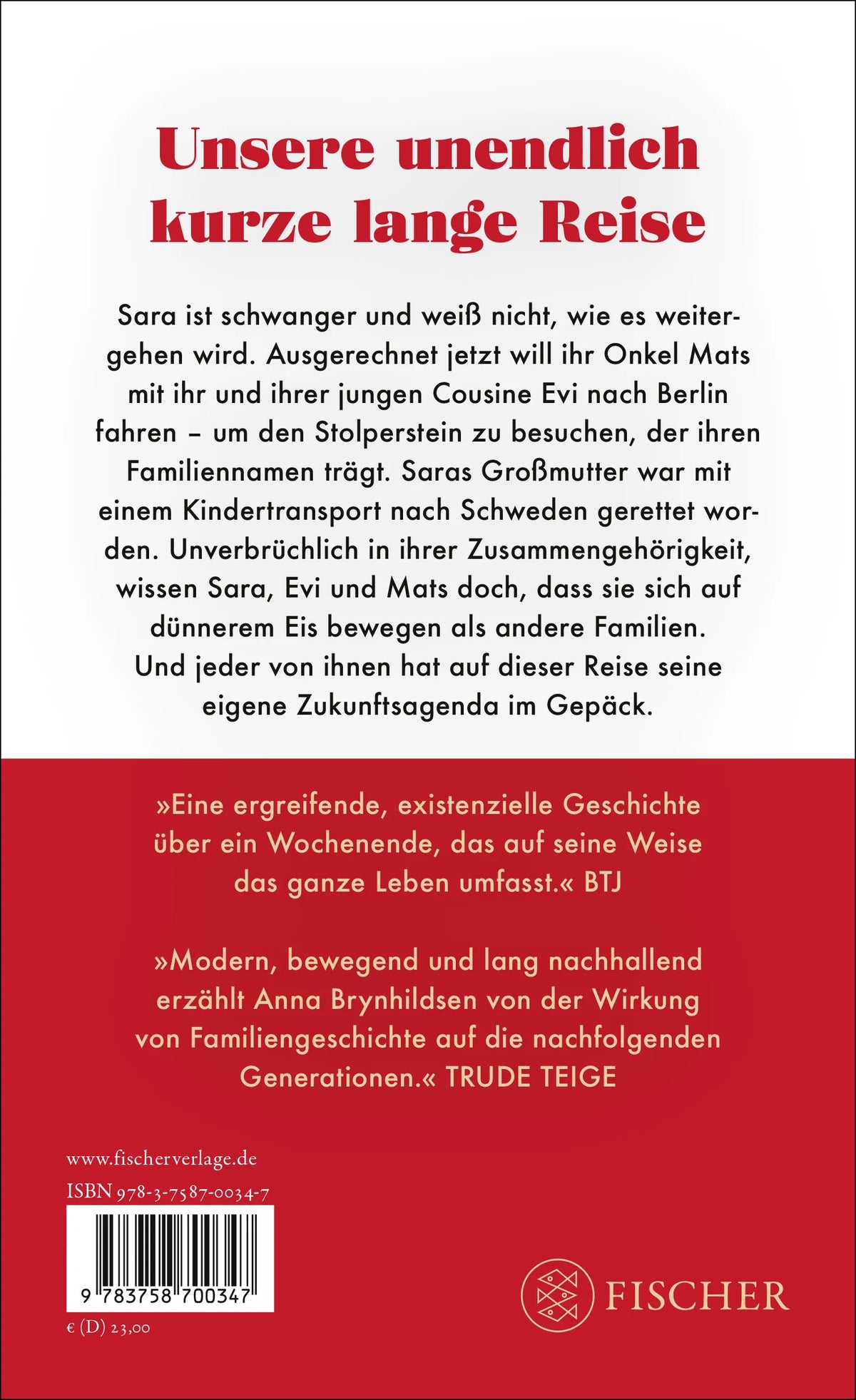 Buchrückseite von 'Die glücklichste Familie der Welt' mit Klappentext - Gebundene Ausgabe
