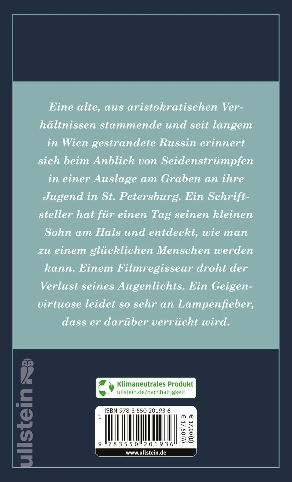 Buchrückseite von 'Die große Beleidigung' mit Klappentext - Taschenbuch