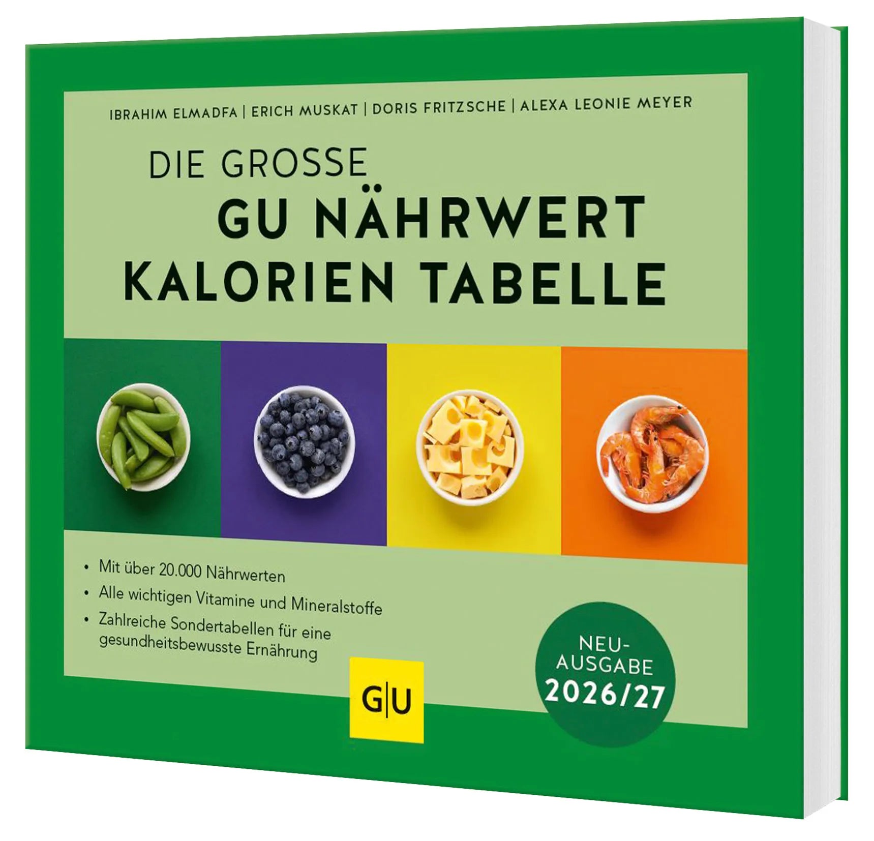 Buchcover von 'Die große GU Nährwert-Kalorien-Tabelle 2026/27' - Paperback von Ibrahim Elmadfa