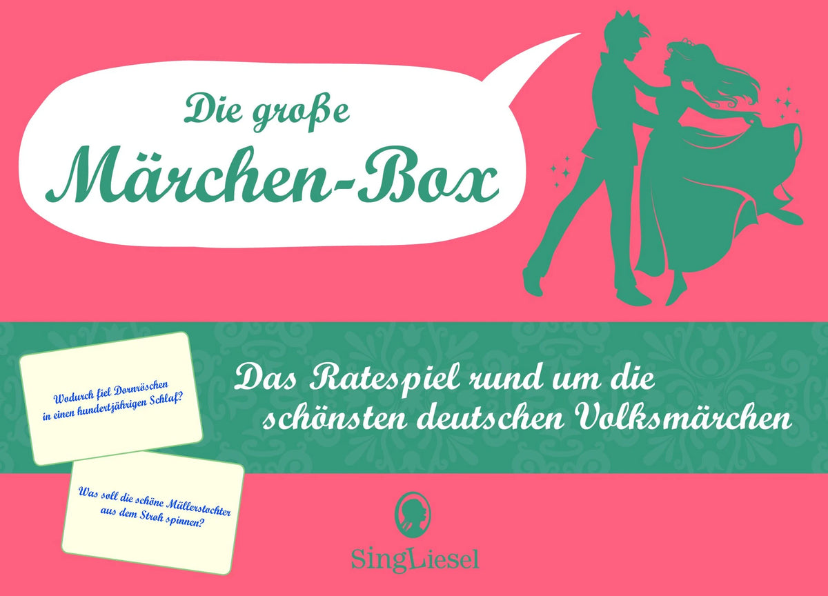 Quizspiel: Die große Märchen-Quiz-Box für Senioren. Das Spiel rund um bekannte Märchen für Senioren. Auch mit Demenz. Spiele Box mit 100 Karten.
