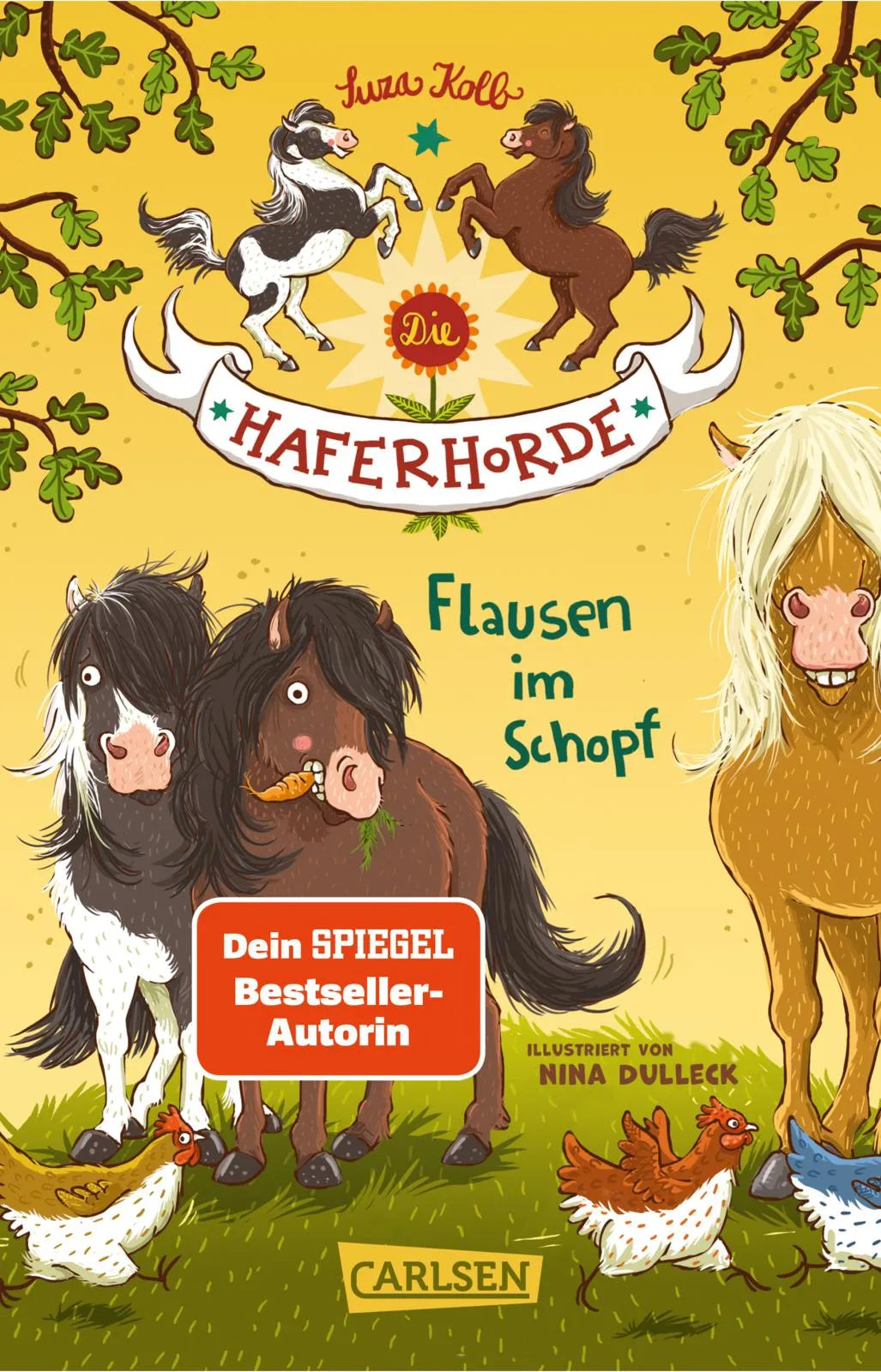 Buchcover von 'Die Haferhorde 1: Flausen im Schopf' - Taschenbuch von Suza Kolb