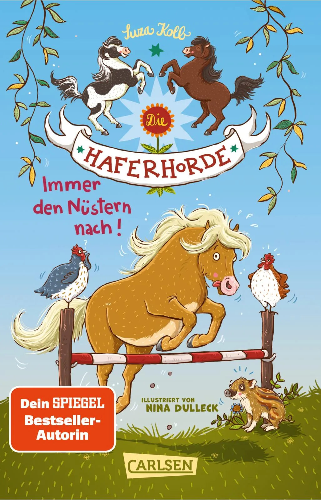 Buchcover von 'Die Haferhorde 3: Immer den Nüstern nach!' - Taschenbuch von Suza Kolb