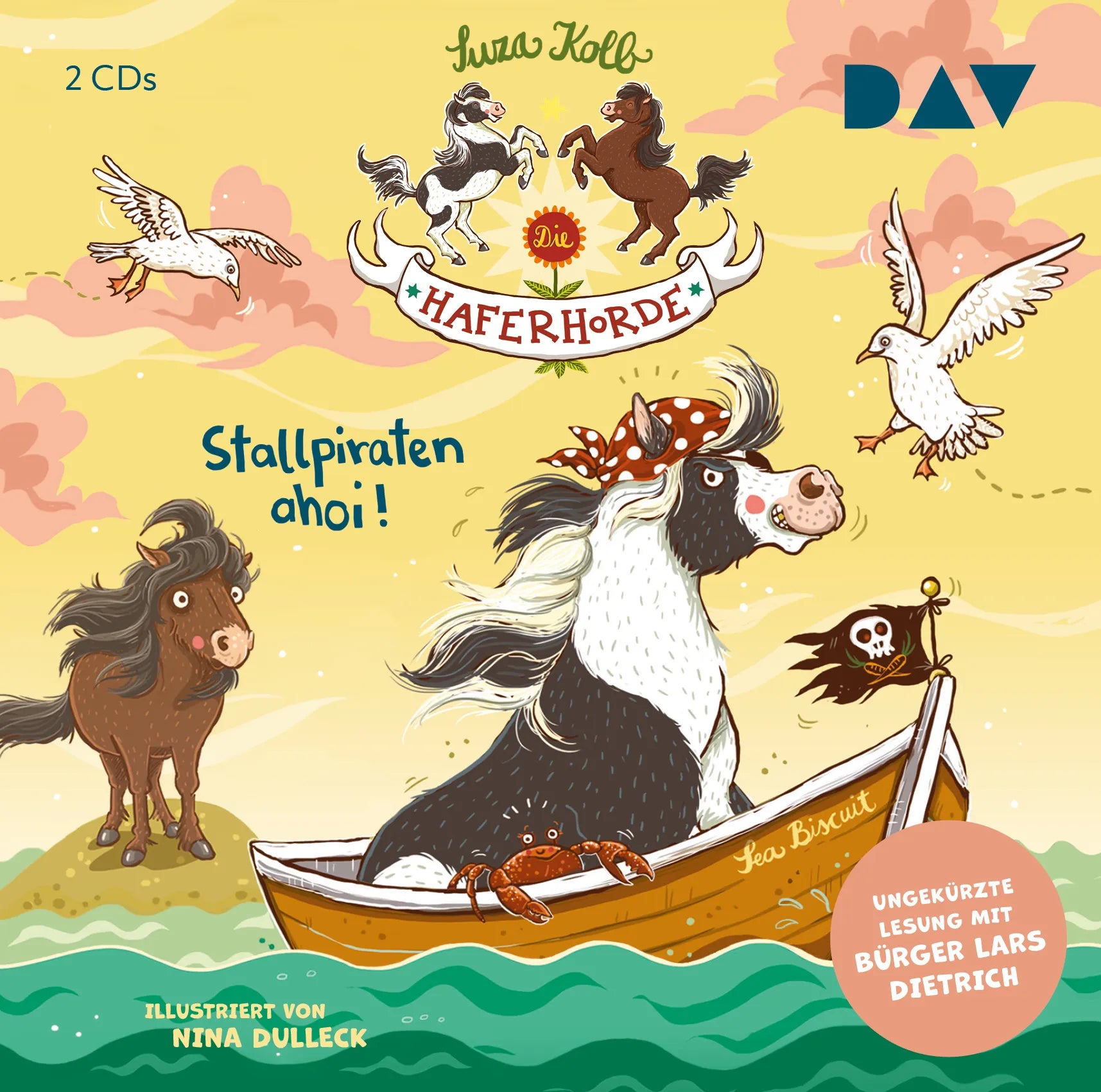 Buchcover von 'Die Haferhorde – Teil 5: Stallpiraten ahoi!' - Hörbuch (CD) von Suza Kolb