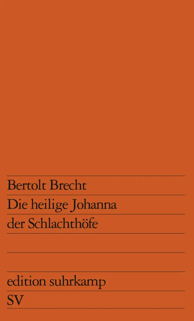 Buchcover von 'Die heilige Johanna der Schlachthöfe' - Taschenbuch von Bertolt Brecht