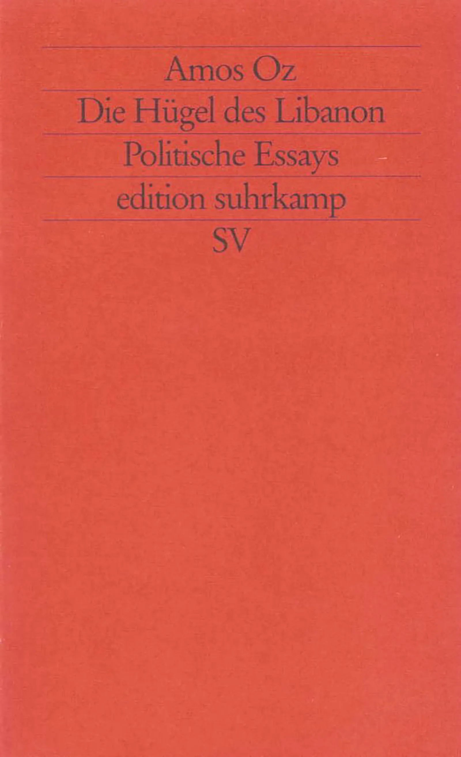 Cover: Die Hügel des Libanon (E-Book) von Amos Oz