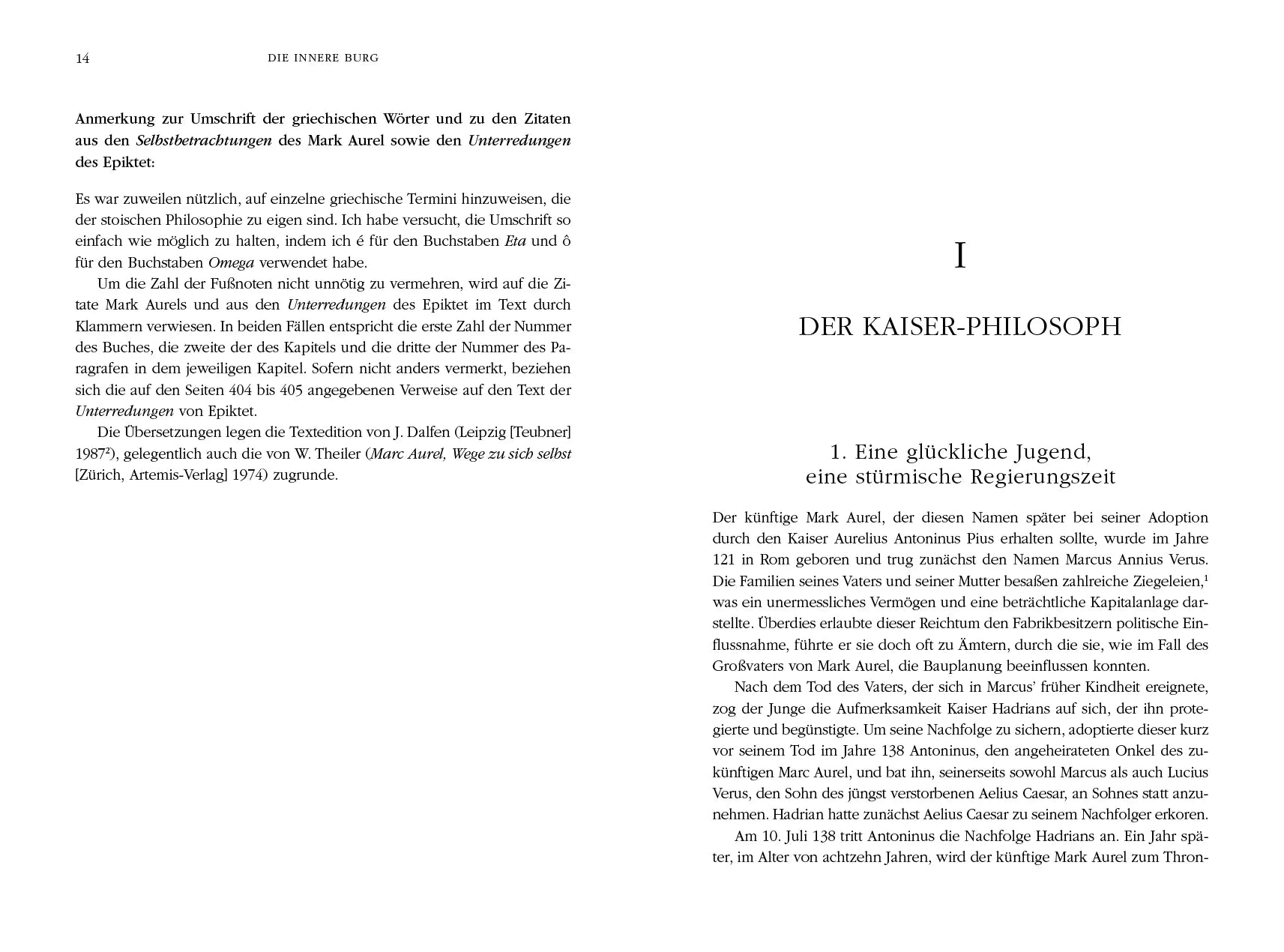 Innenansicht von 'Die innere Burg' - Gebundene Ausgabe