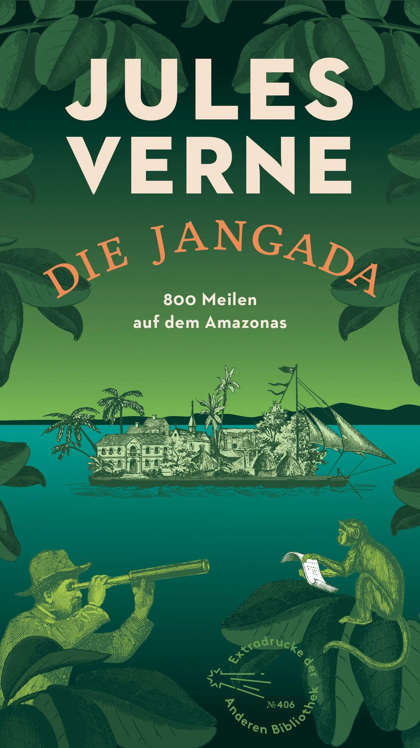 Buchcover von 'Die Jangada' - Gebundene Ausgabe von Jules Verne